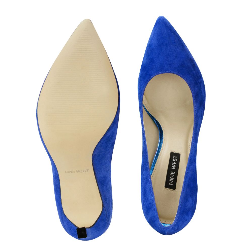 Tatiana Medium Blue Suede Nine West Pumps