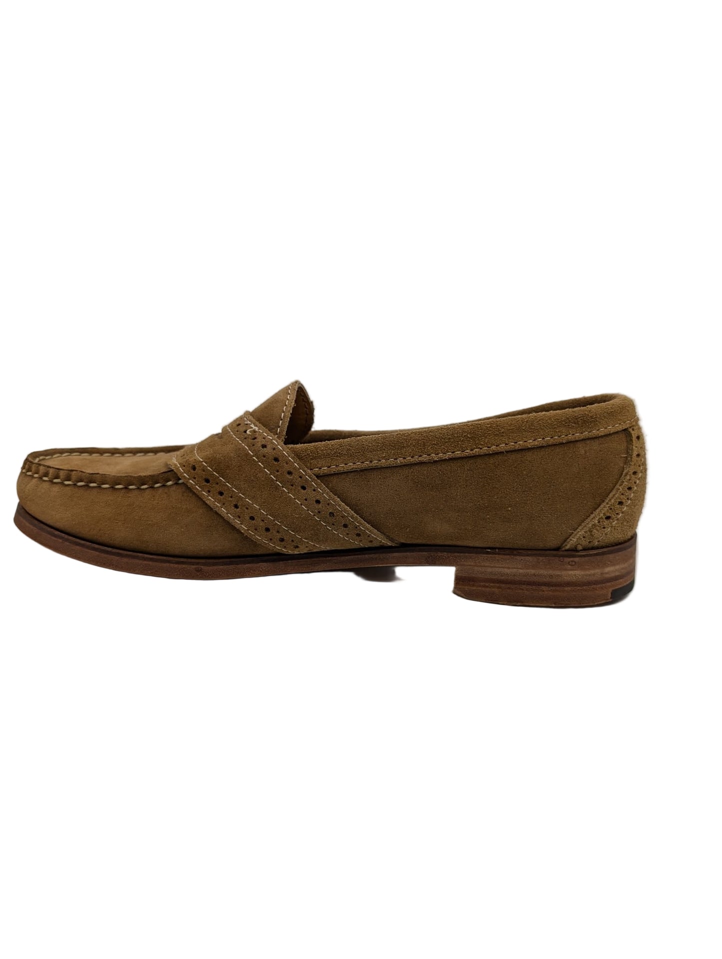4019TF Beige Suede Davidson Loafer Men Shoes
