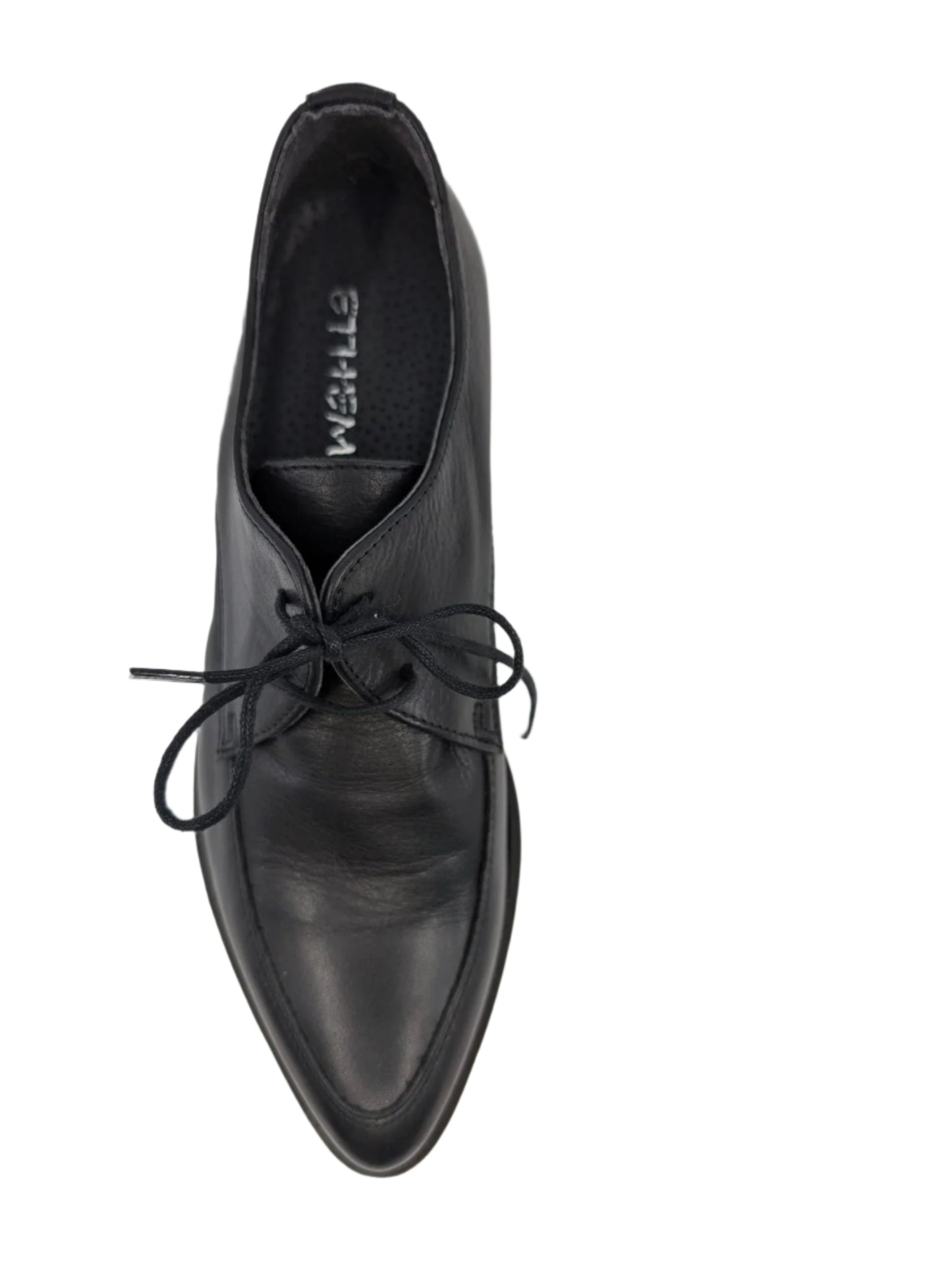 64062 Black Leather Ethem Platform Shoes