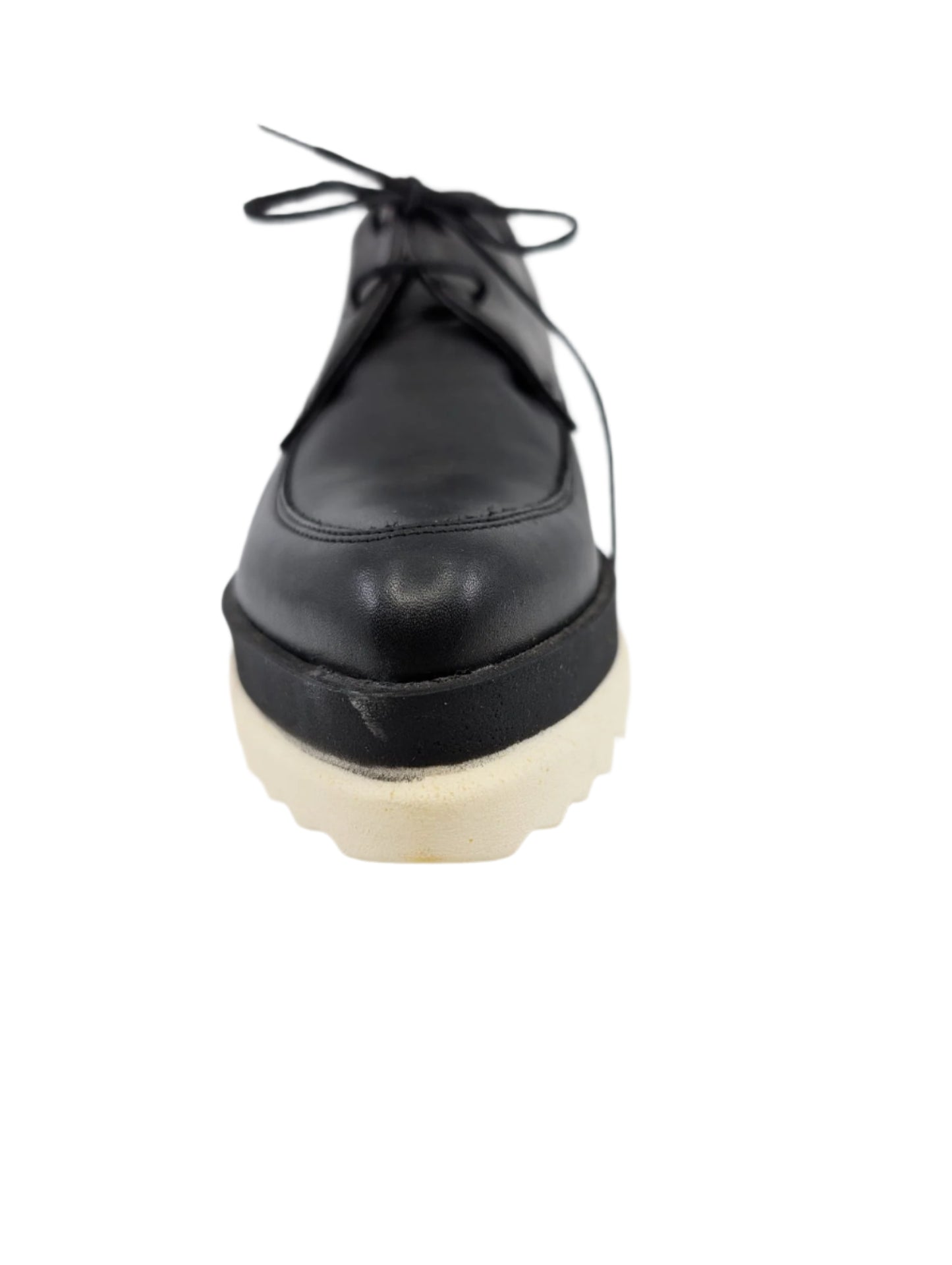 64062 Black Leather Ethem Platform Shoes