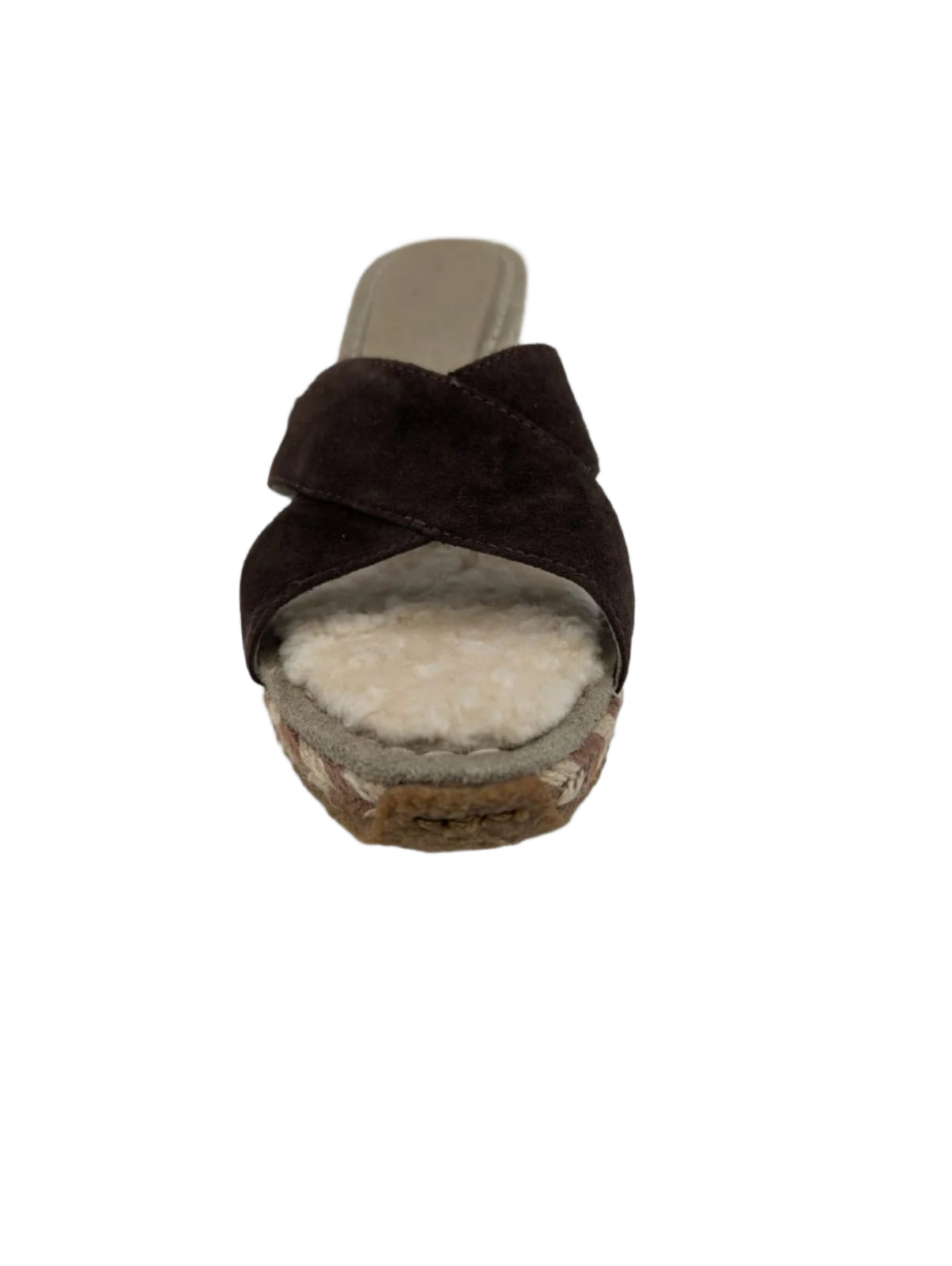 Margot Chocolate Brown Suede Ugg Wedge Sandals