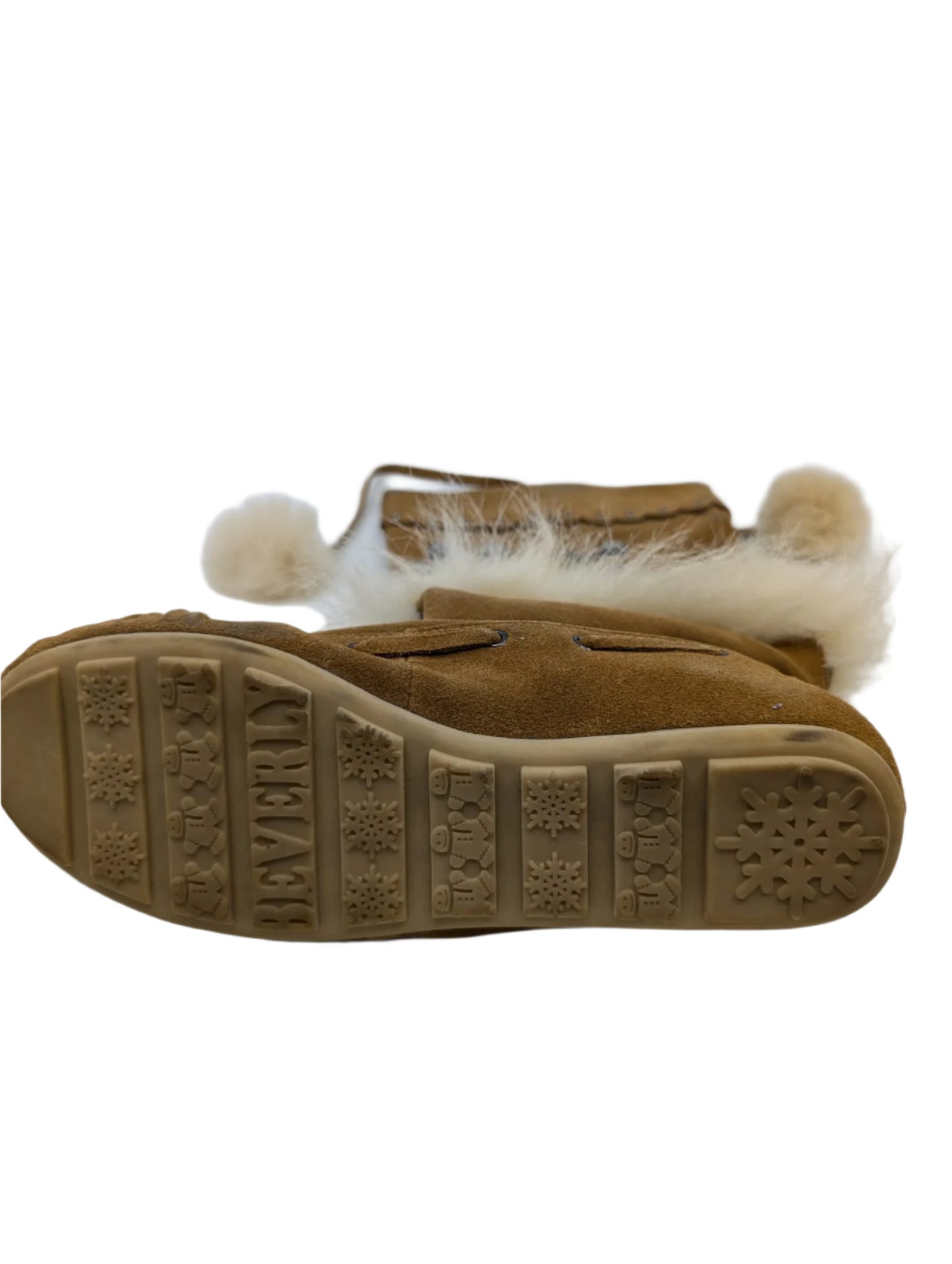 Puff n Fluff Camel Suede Beverly Feldman Boots