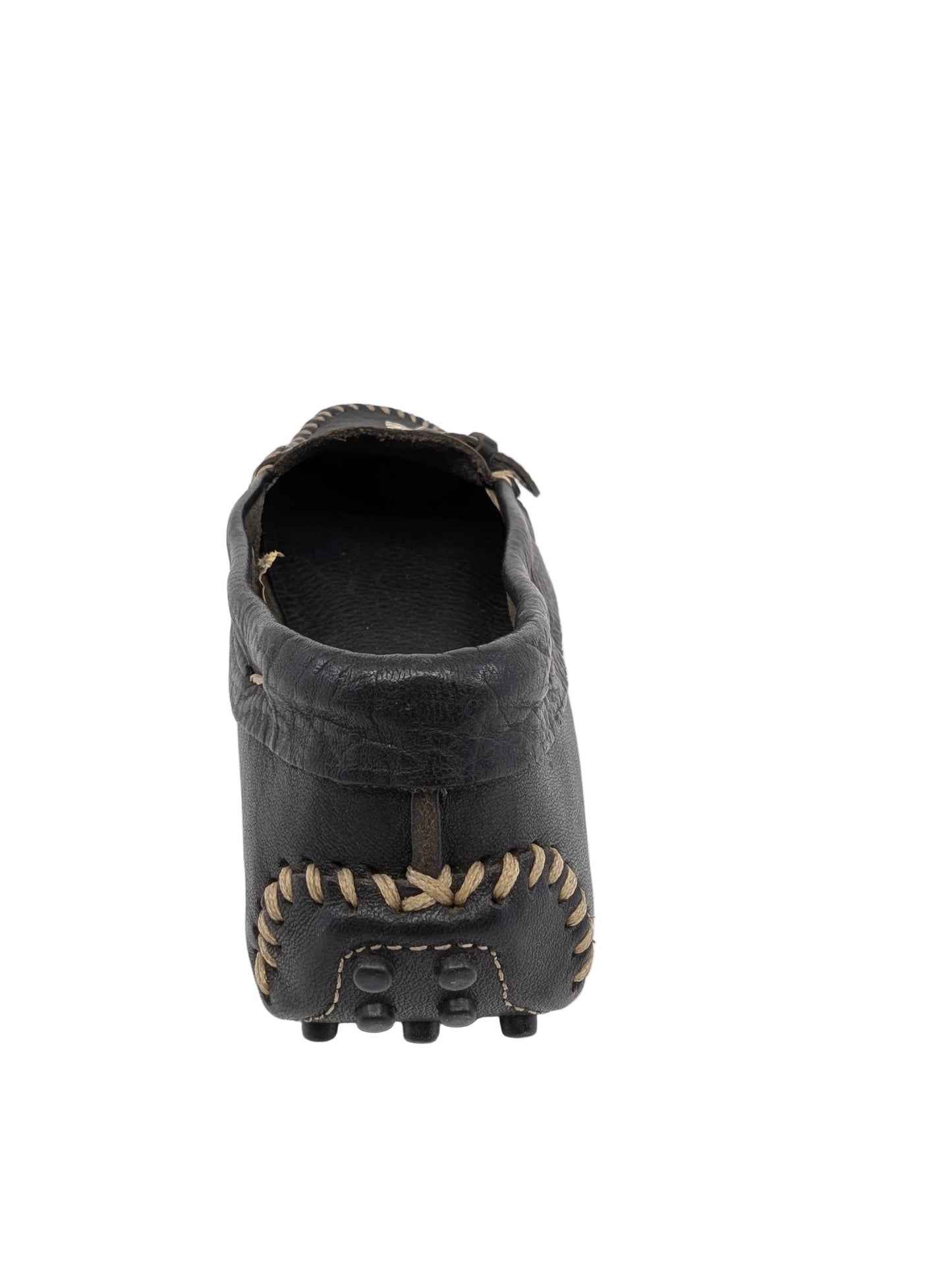 70-9 Elbamatt Nero Leather Stokton Loafer Flats