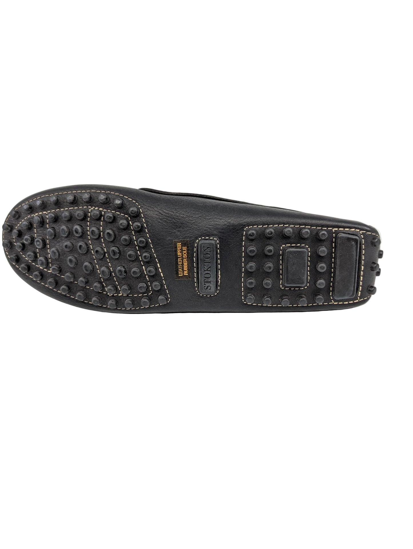 70-9 Elbamatt Nero Leather Stokton Loafer Flats