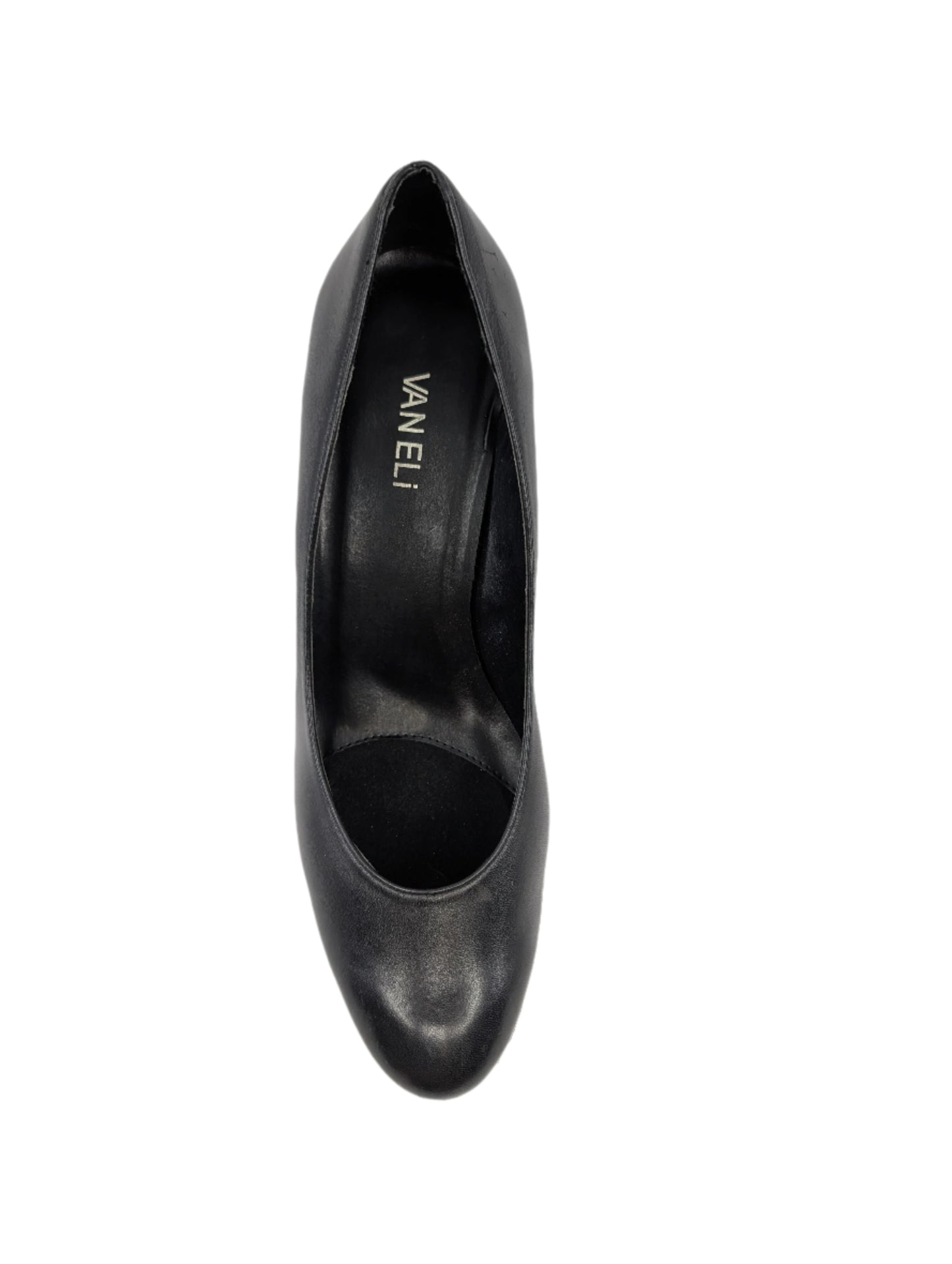 Fortun Black Leather Vaneli Pumps