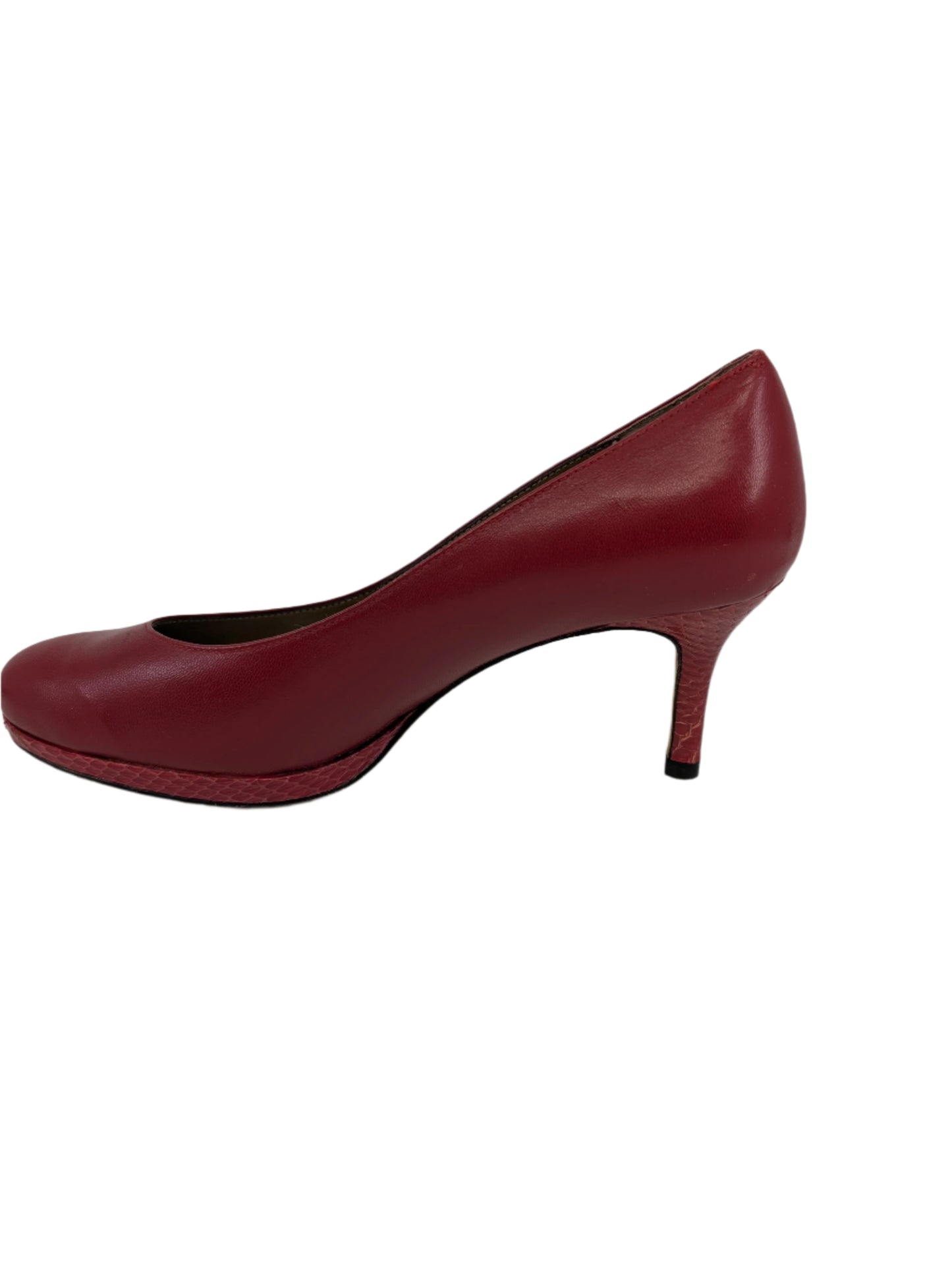 Fortun Red Leather Vaneli Pumps