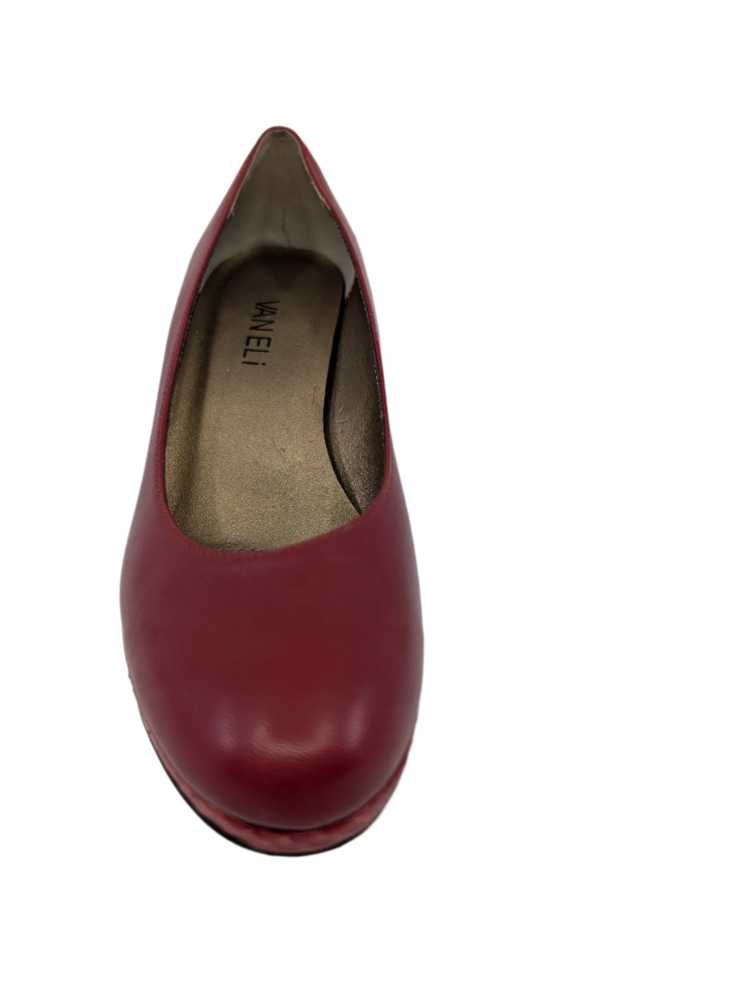 Fortun Red Leather Vaneli Pumps