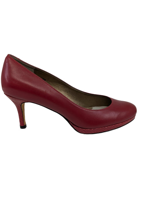 Fortun Red Leather Vaneli Pumps