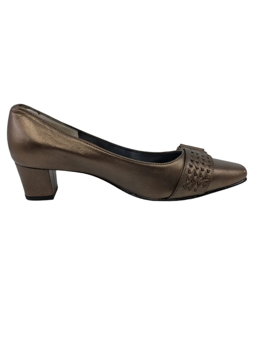 Berry Bronze Leather Ros Hommerson Pumps