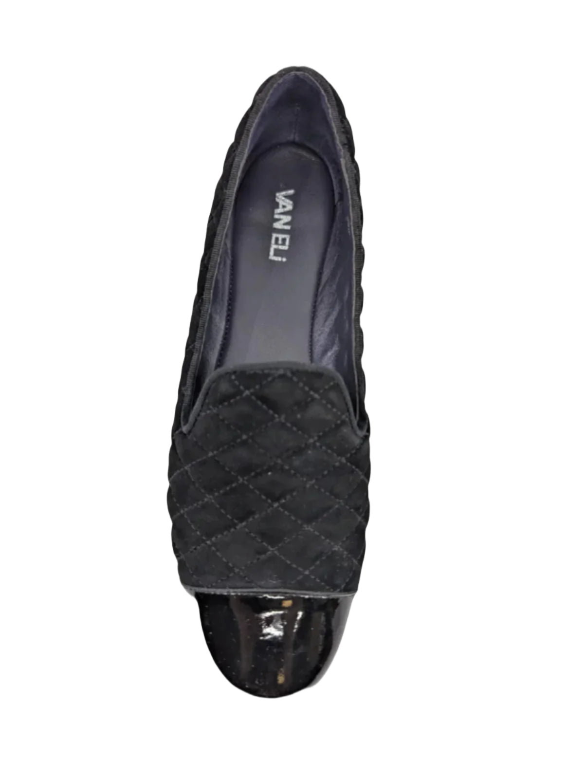 Brucie Black Suede Vaneli Loafer Flats