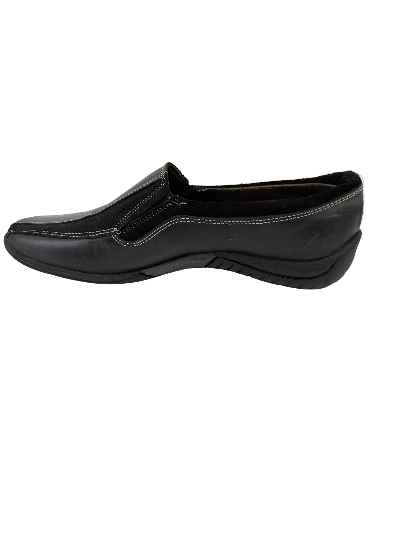 Adina Black Leather Loafer Sesto Meucci Flats