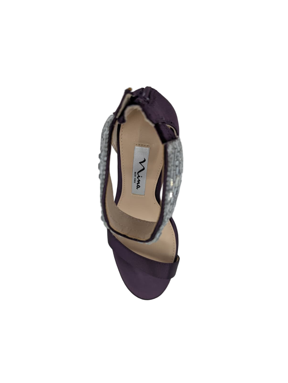 Fayth Eggplant Reflective Nina Sandals