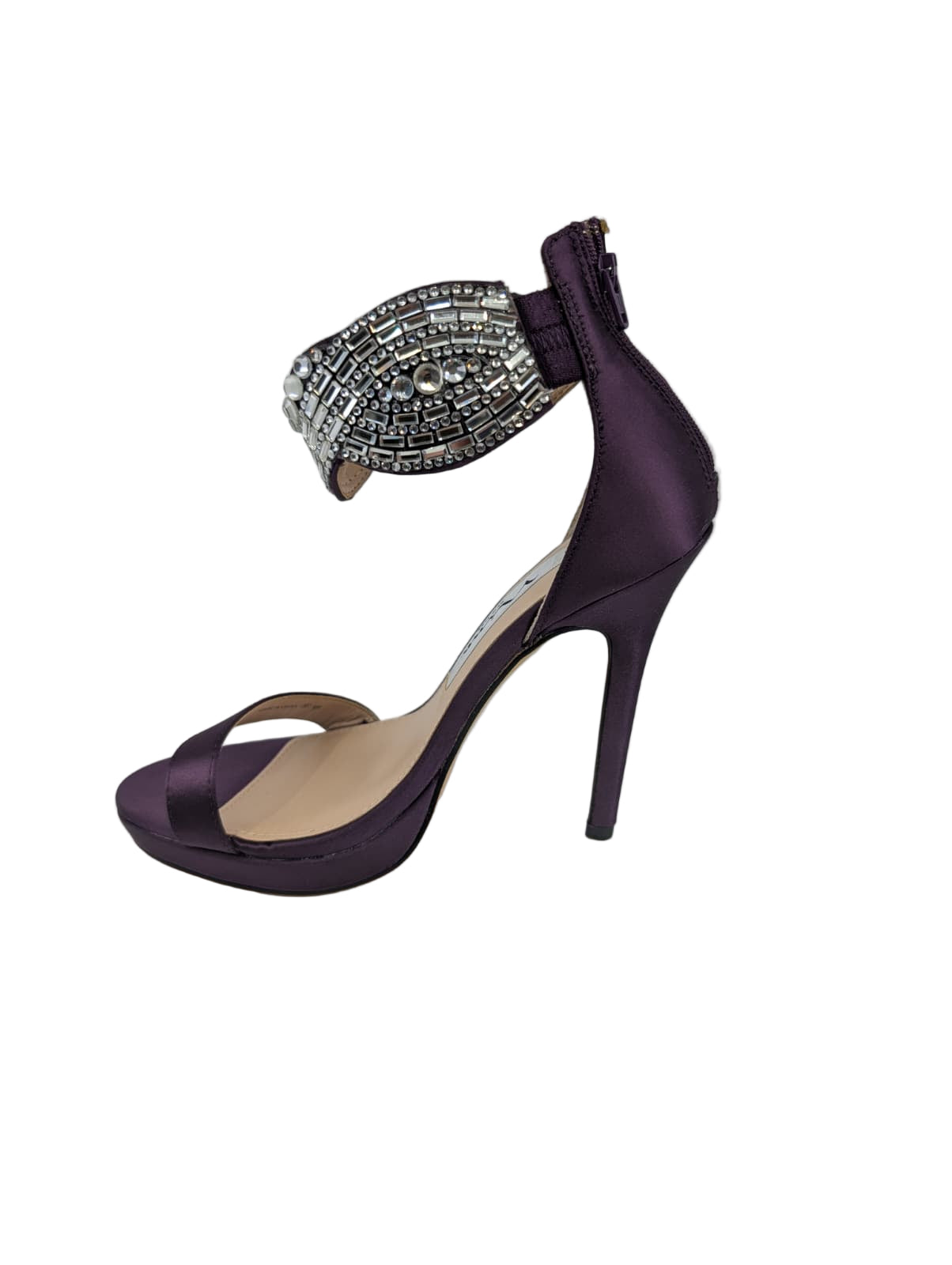 Fayth Eggplant Reflective Nina Sandals