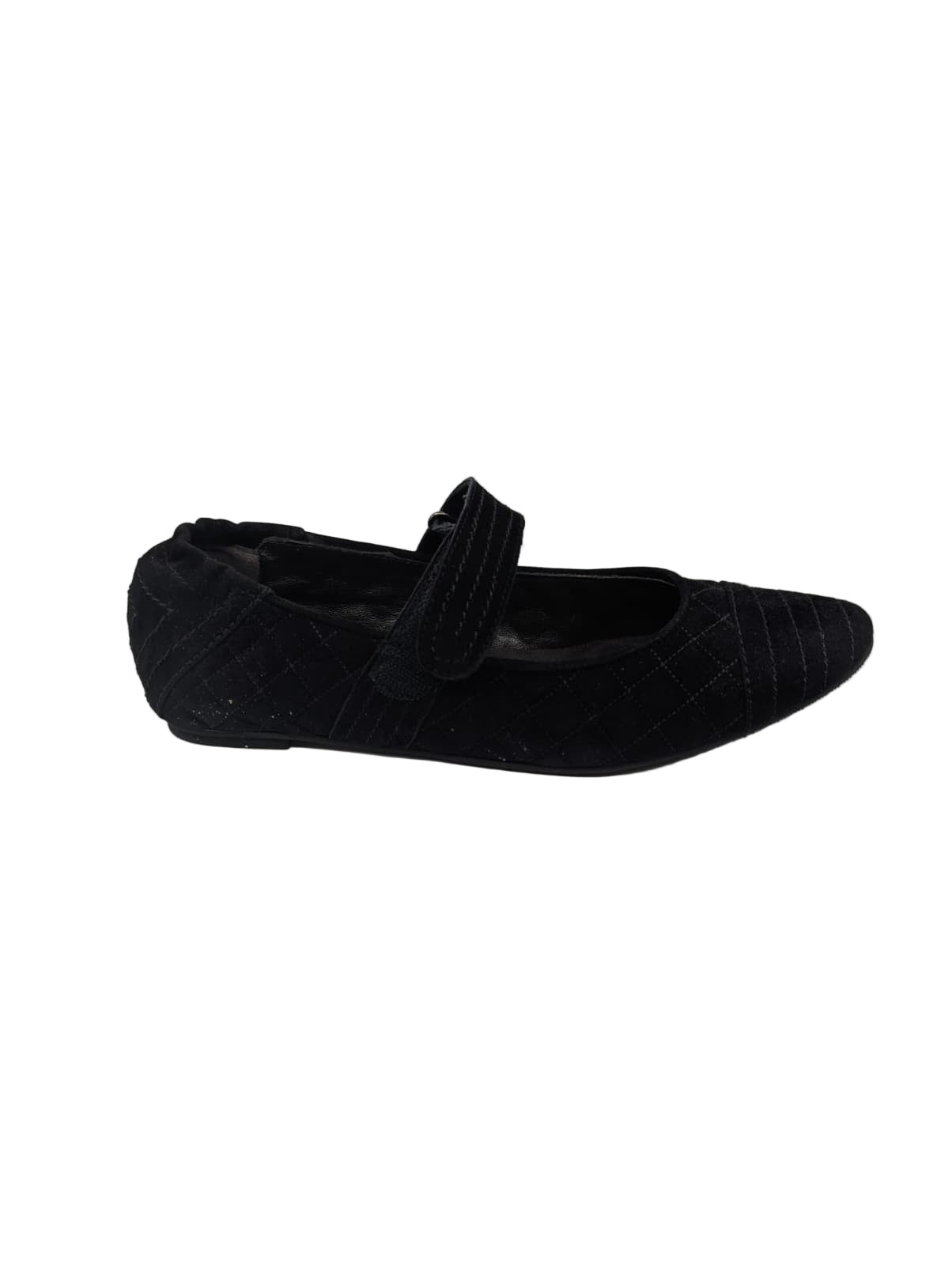 909110 Black Suede Agl Flats