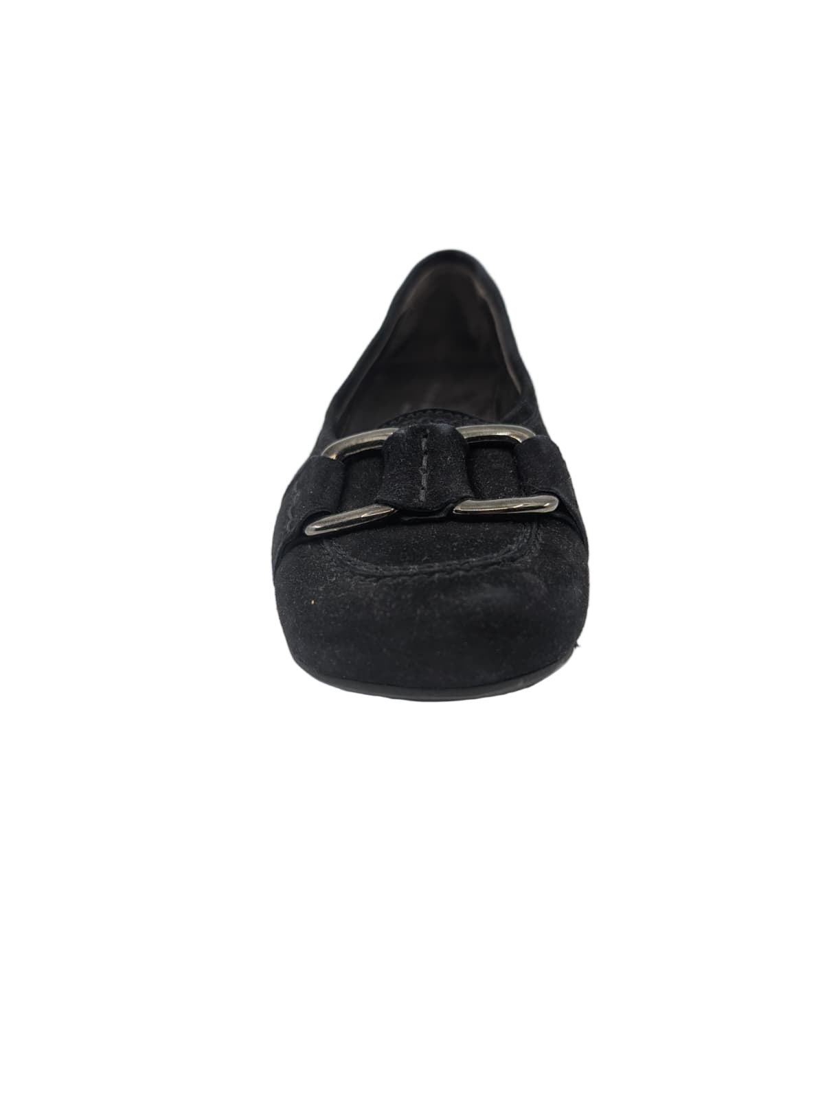 930432 Velour Black Suede AGL Ballerina Flats