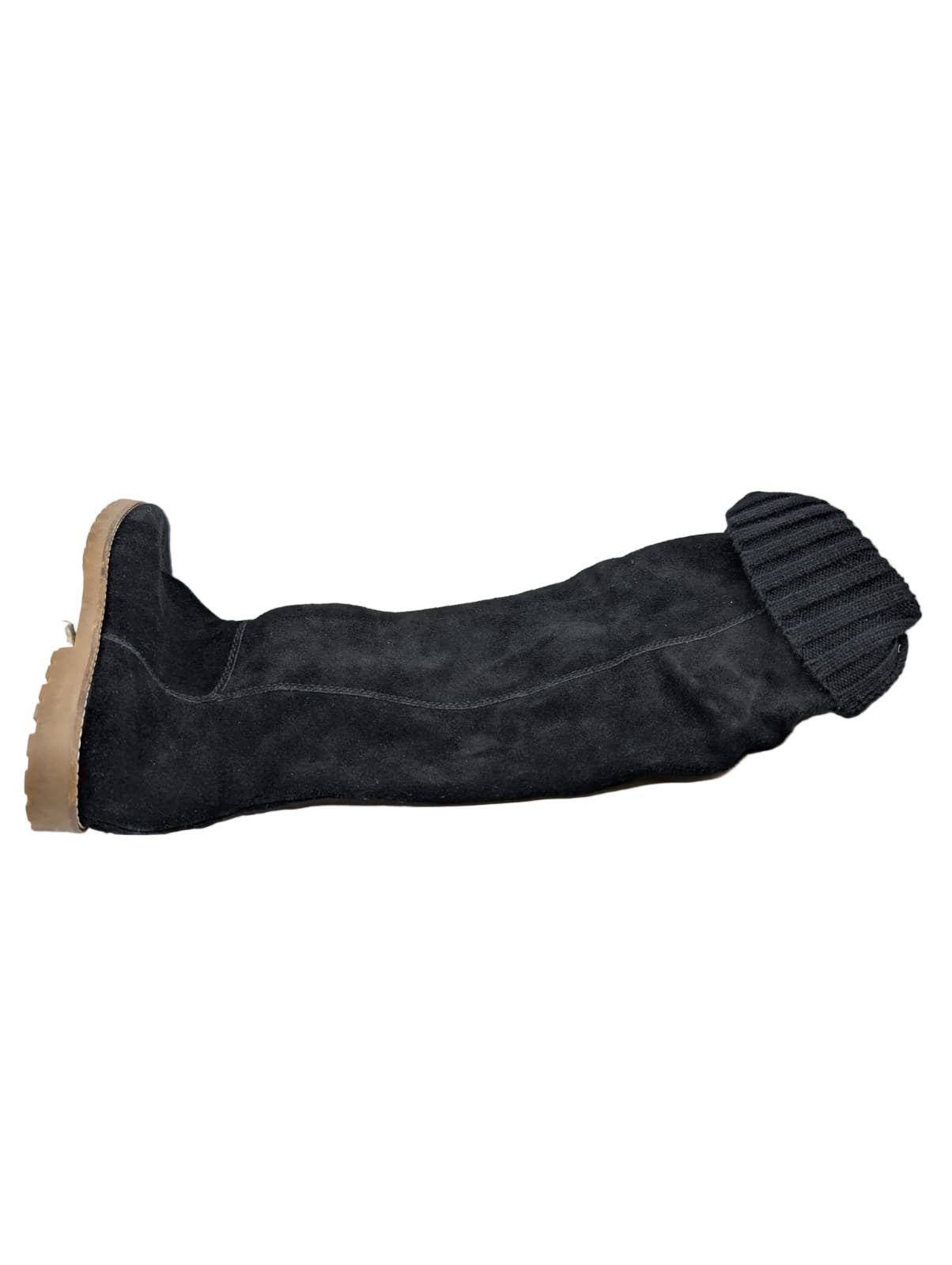 Corso Como Black Suede Flat Boots