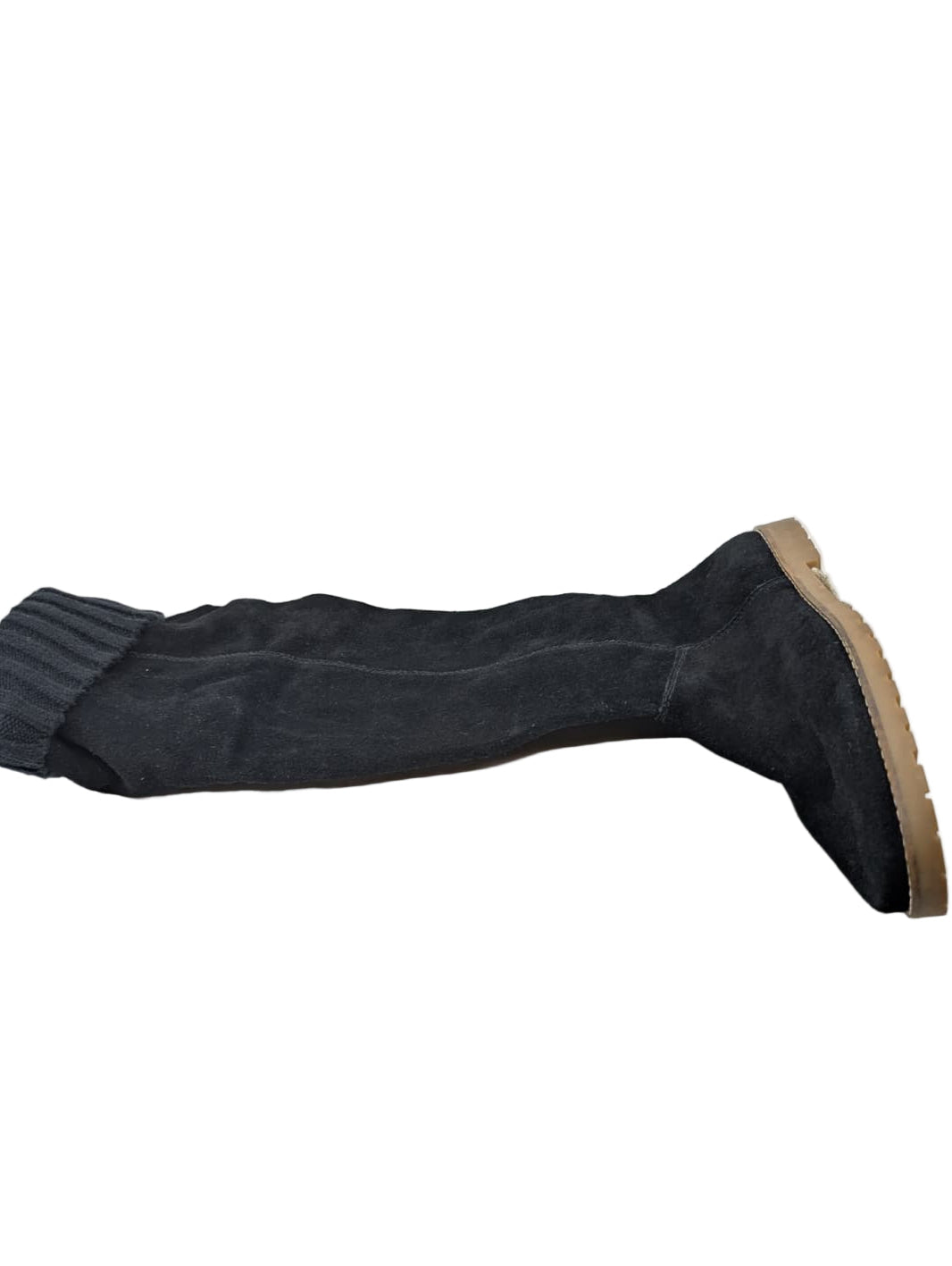 Corso Como Black Suede Flat Boots