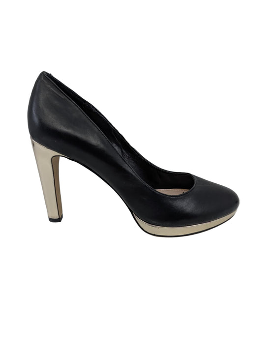 Berlina Black Platino Nappa Leather Vince Camuto Pumps