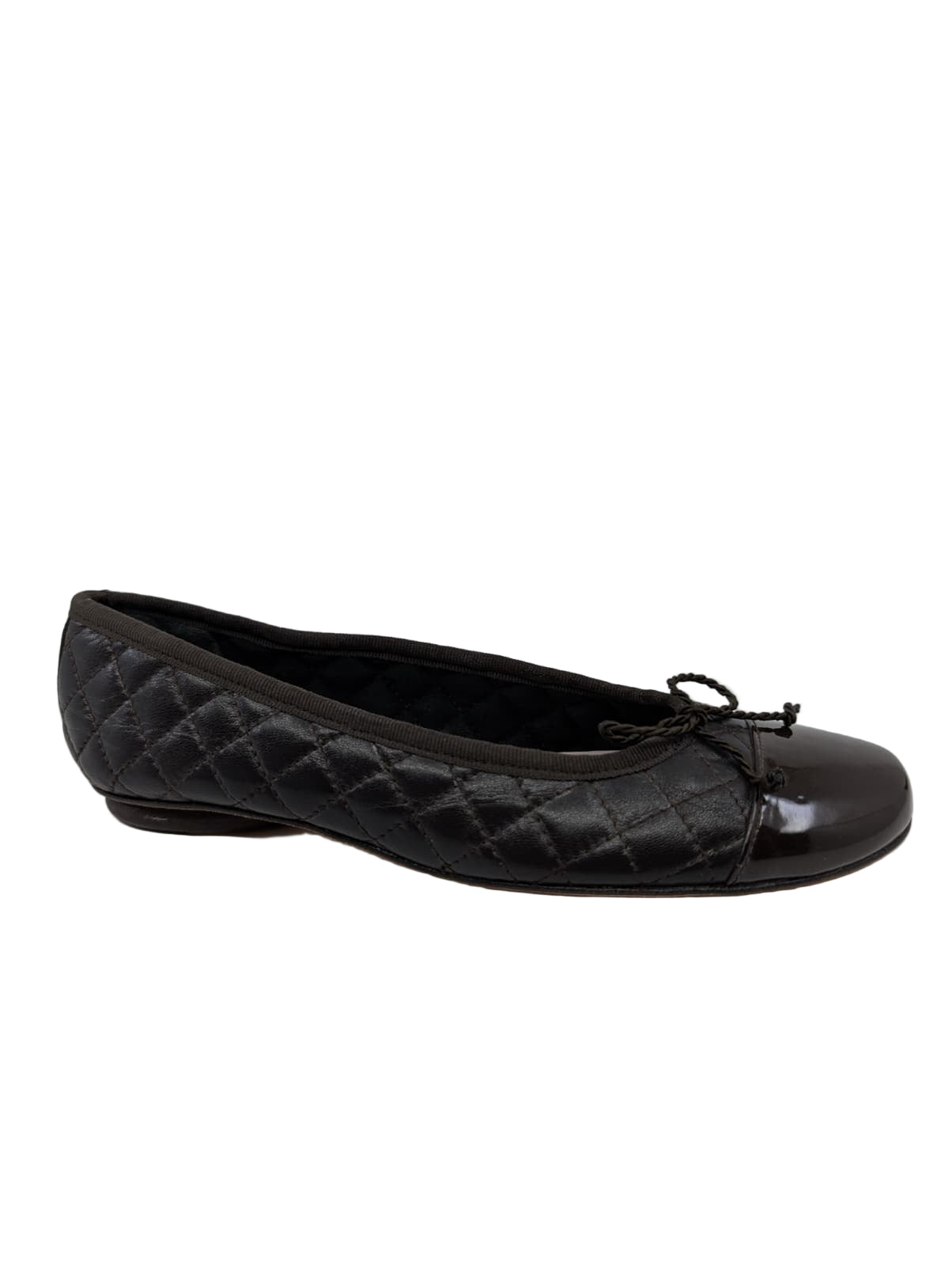 Go Fantasy Brown Leather Paul Mayer Ballerina Flat