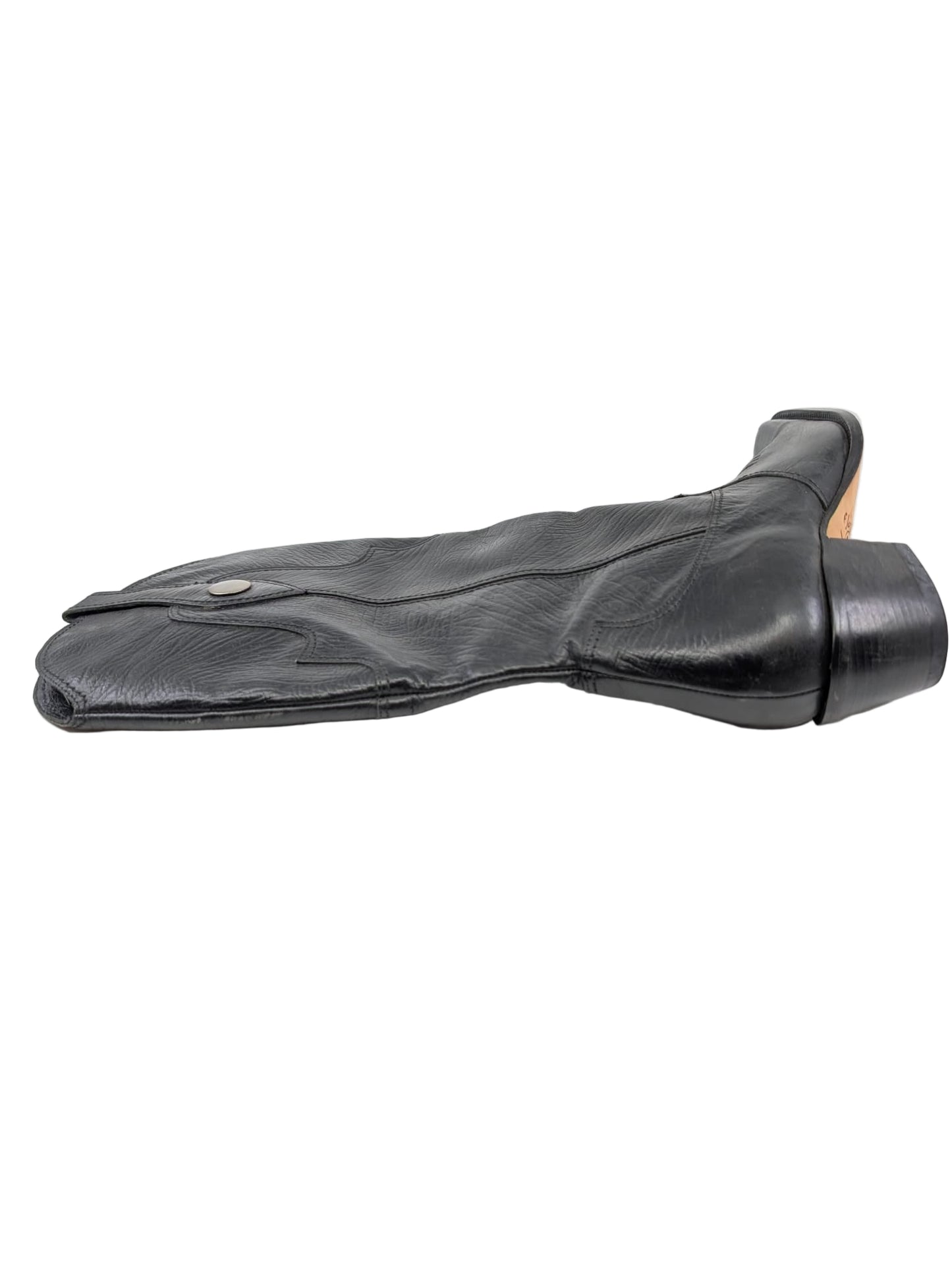 Charlie Horse Black Leather Cowboy Boots