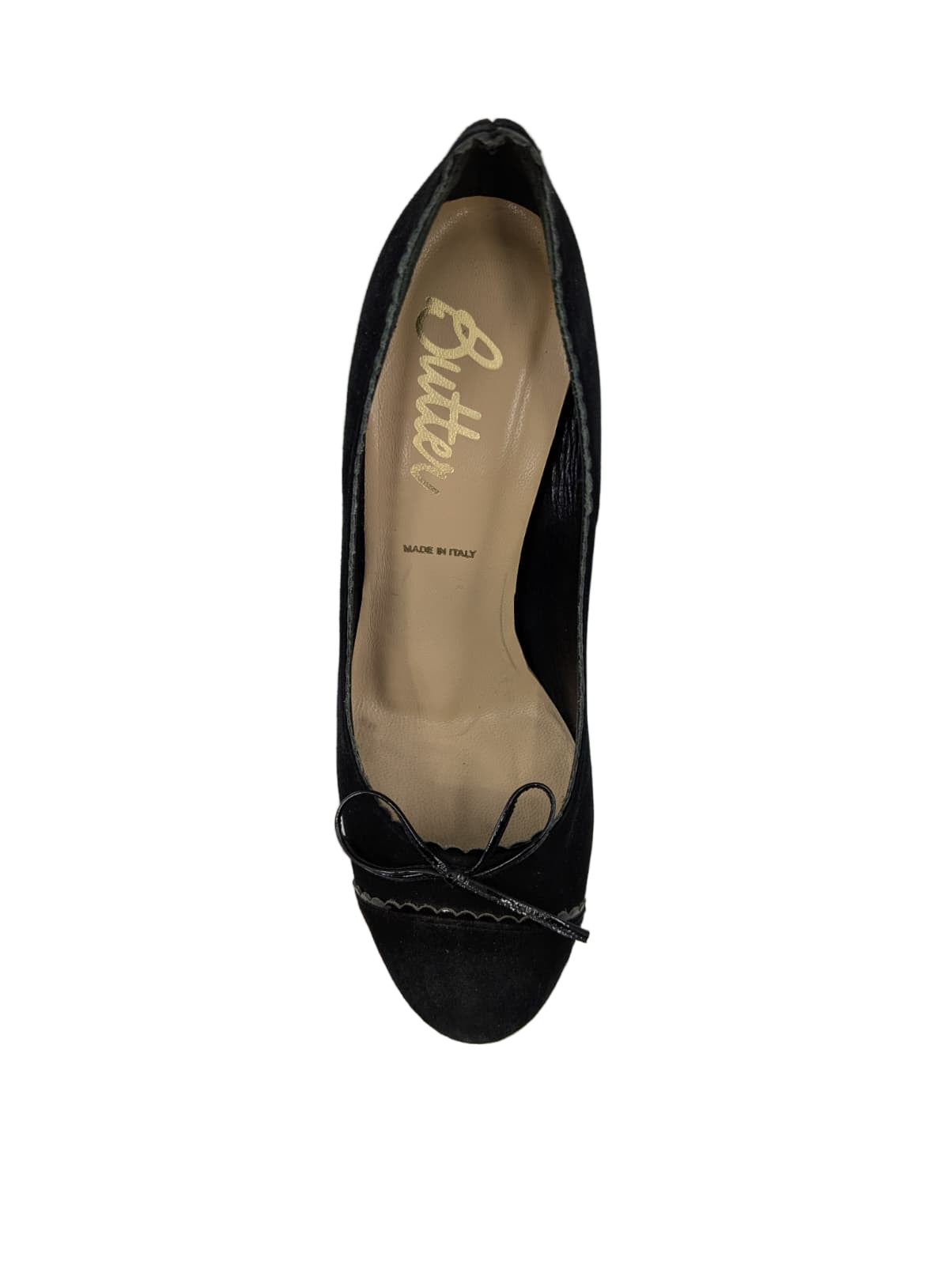 Black Suede Butter Pumps