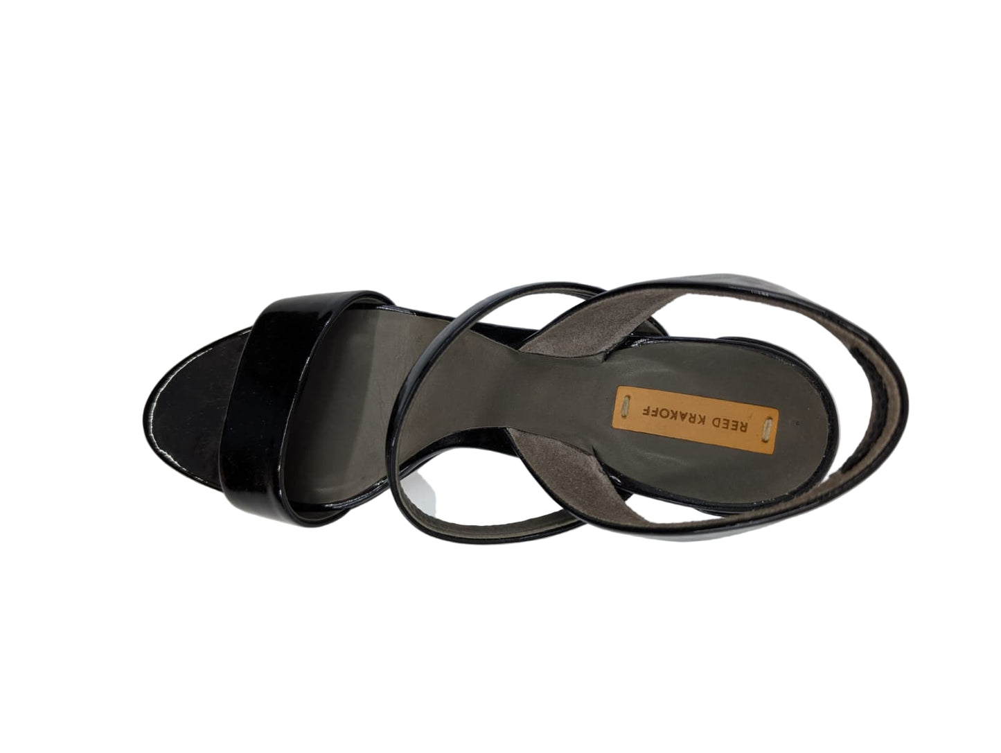 23-483 Black Patent Reed Krakoff Sandals
