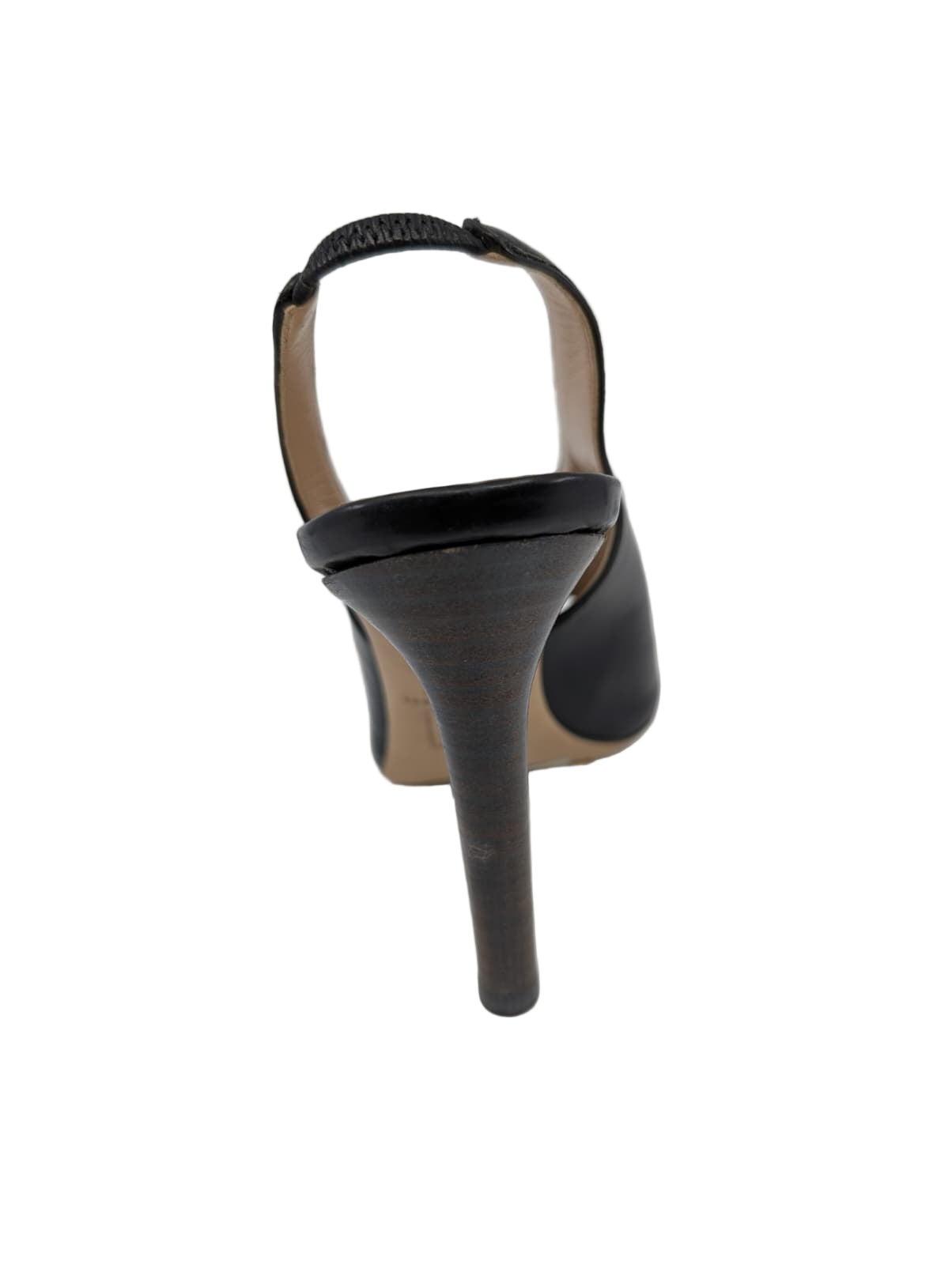 Black Leather Reed Krakoff Slingback Pumps