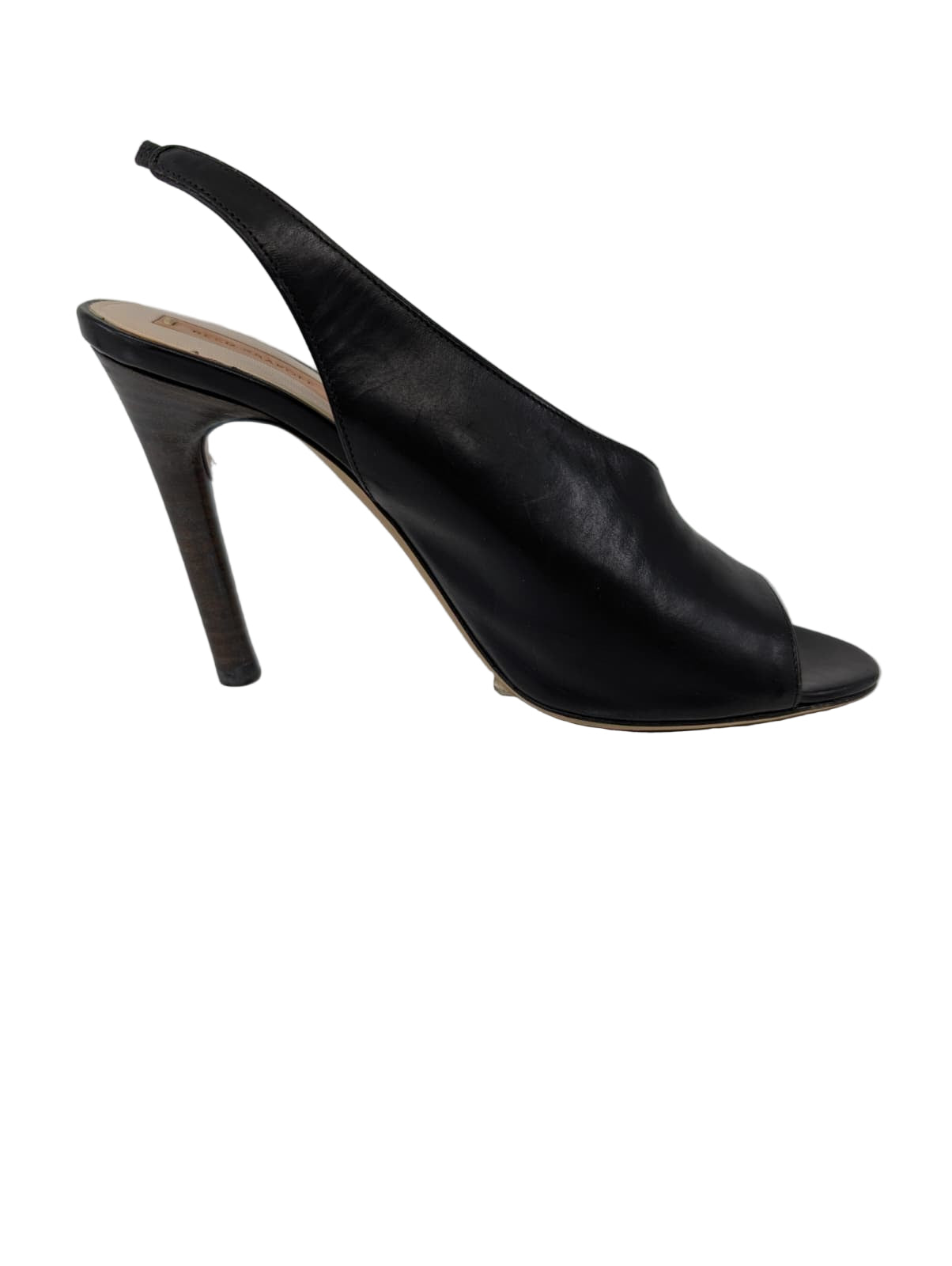 Black Leather Reed Krakoff Slingback Pumps