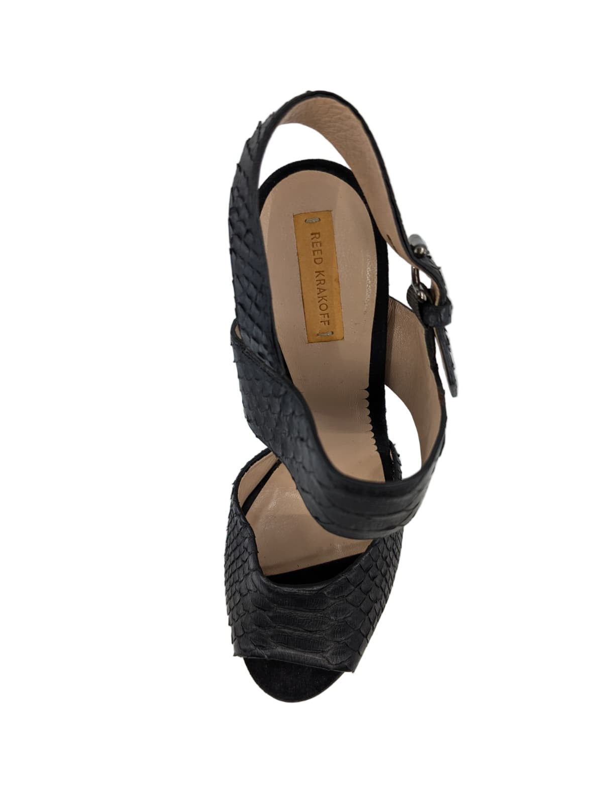 23-15 Python Black Calf Reed Krakoff Sandals