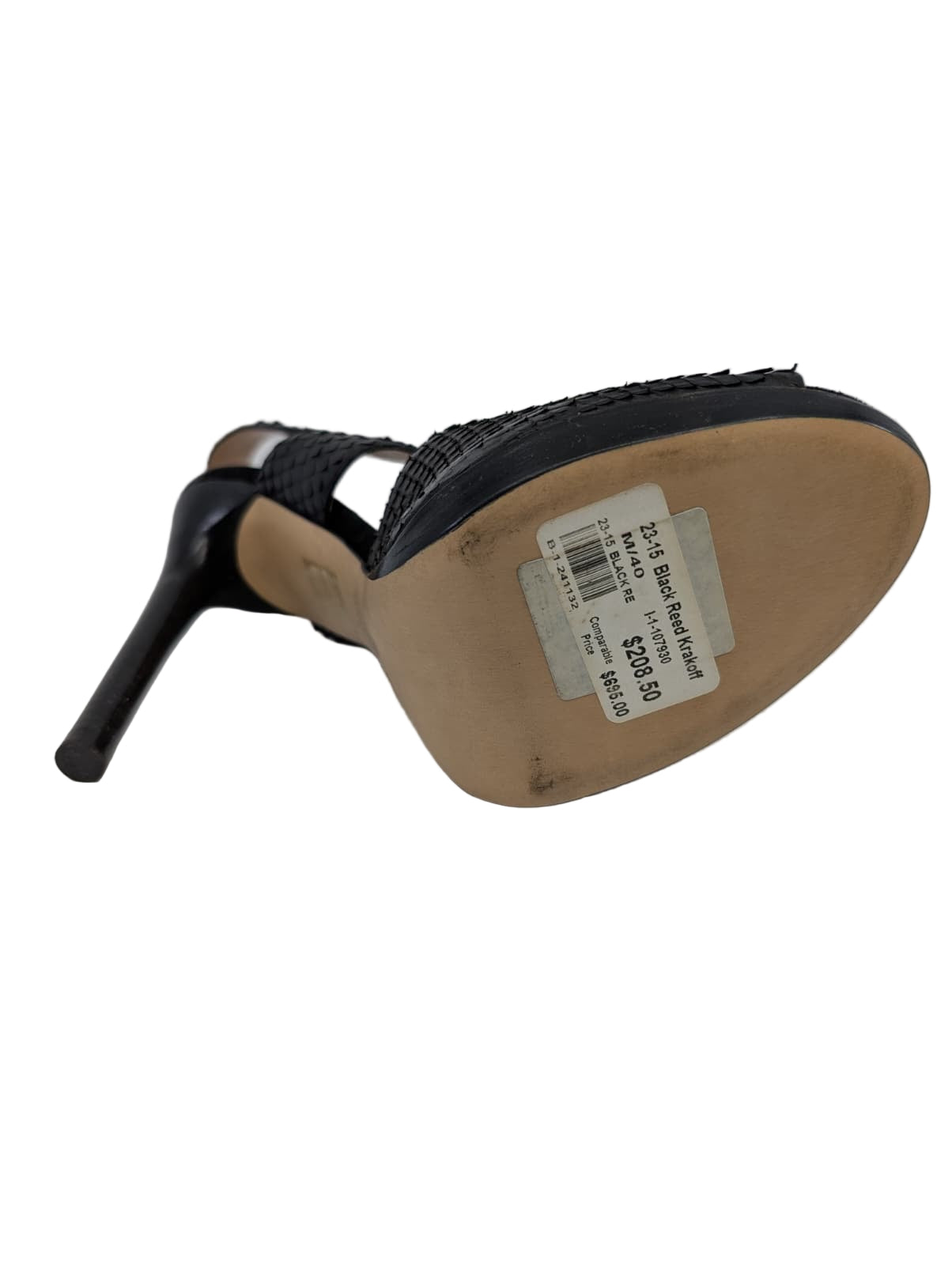 23-15 Python Black Calf Reed Krakoff Sandals