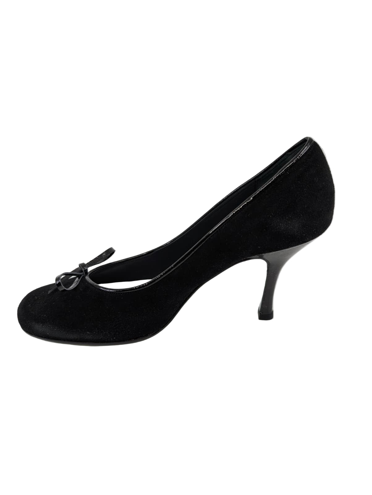 Teacup Black Suede Cynthia Rowley Pumps