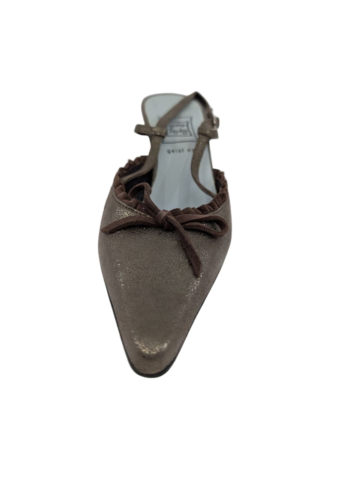 Tanya Brown Leather Cynthia Rowley Slingback Pumps