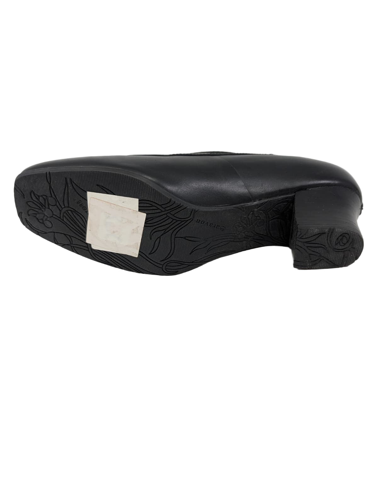 Florence Black Leather Aravon Pumps