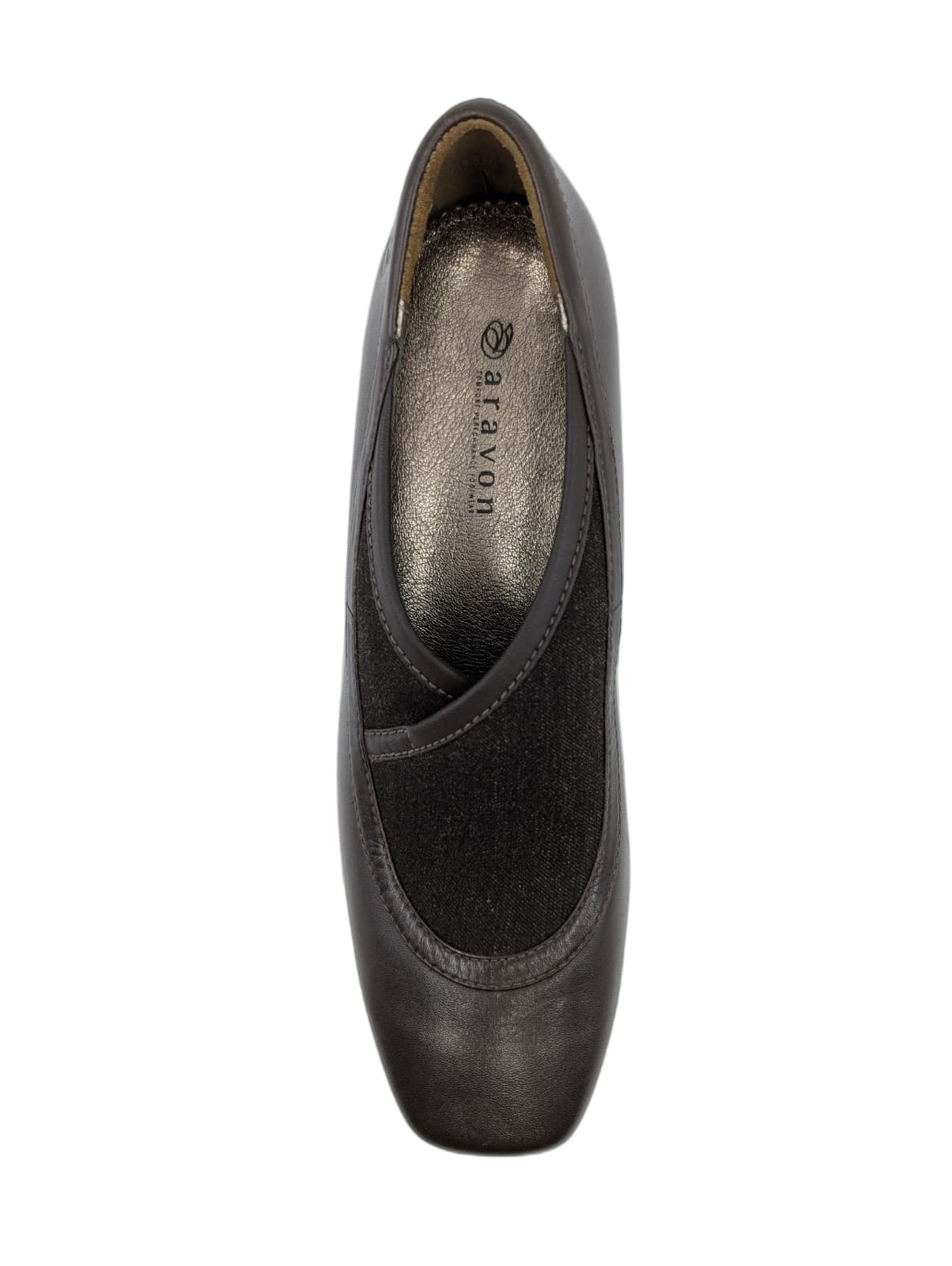 Florence Brown Leather Aravon Pumps
