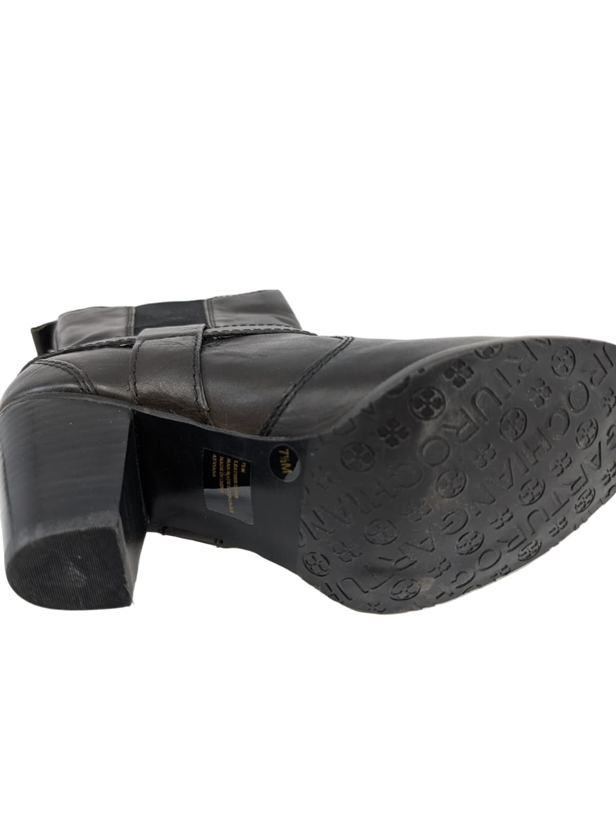 Viana Black Leather Arturo Chiang Ankle Boots