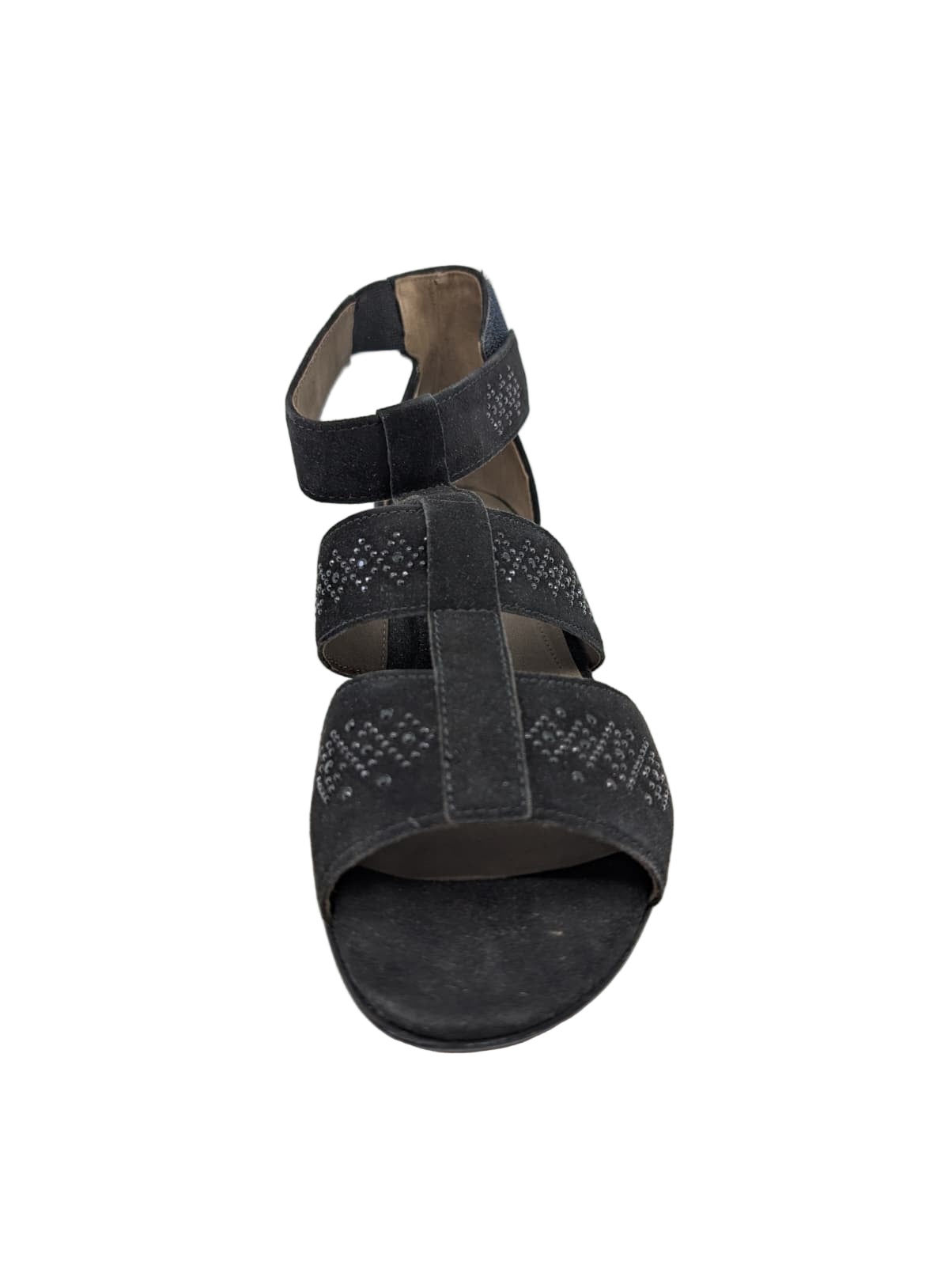 6585217 Black Rhinestones Suede Gabor Sandals