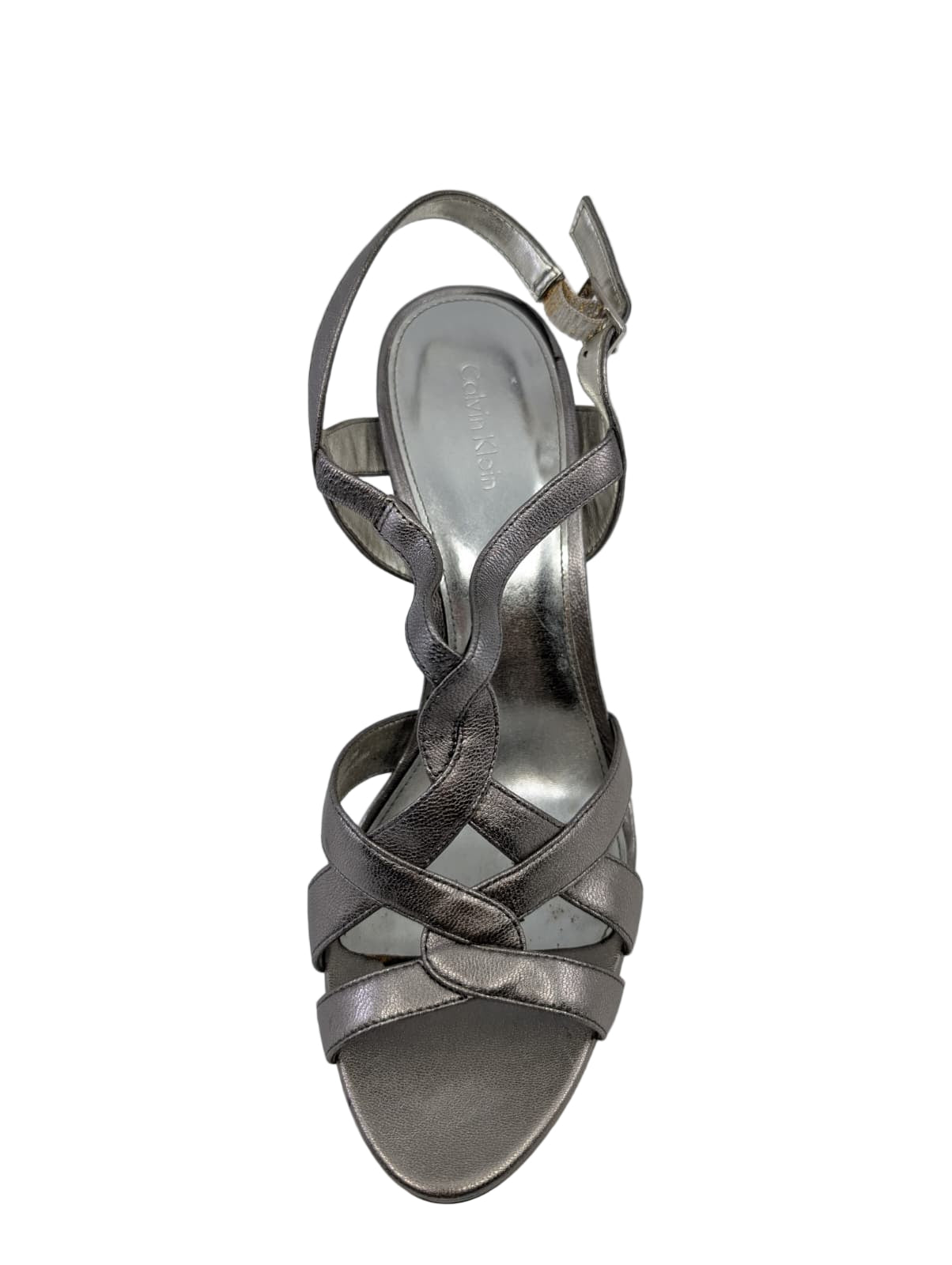 Silver Strappy Calvin Klein Sandals