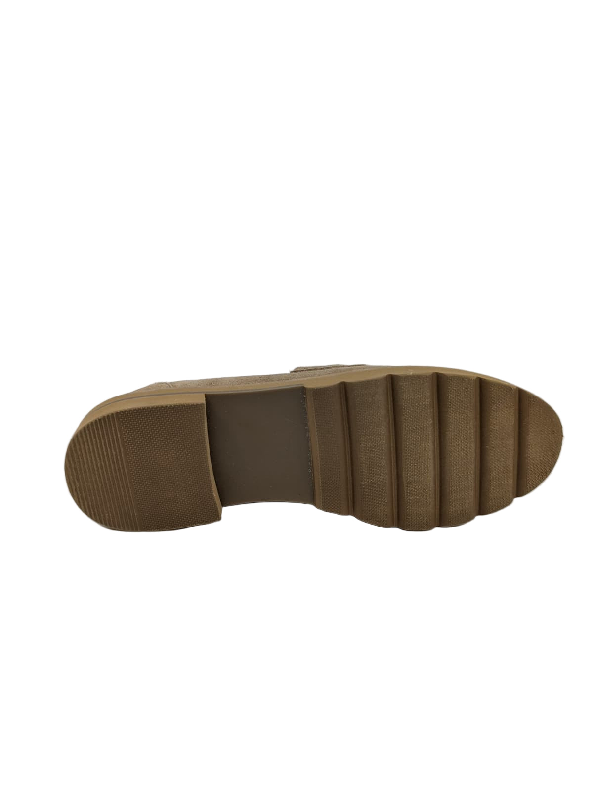 Edie Taupe Suede Anne Klein Chain Loafers