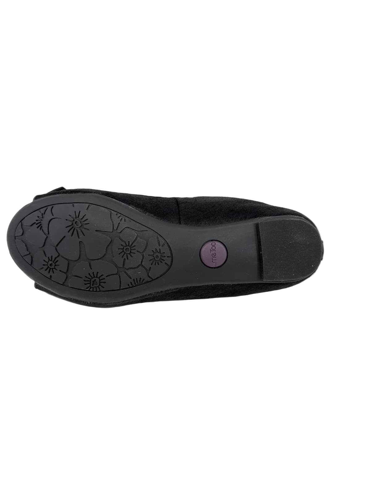 Franny Black Calf Hair Me too Flats