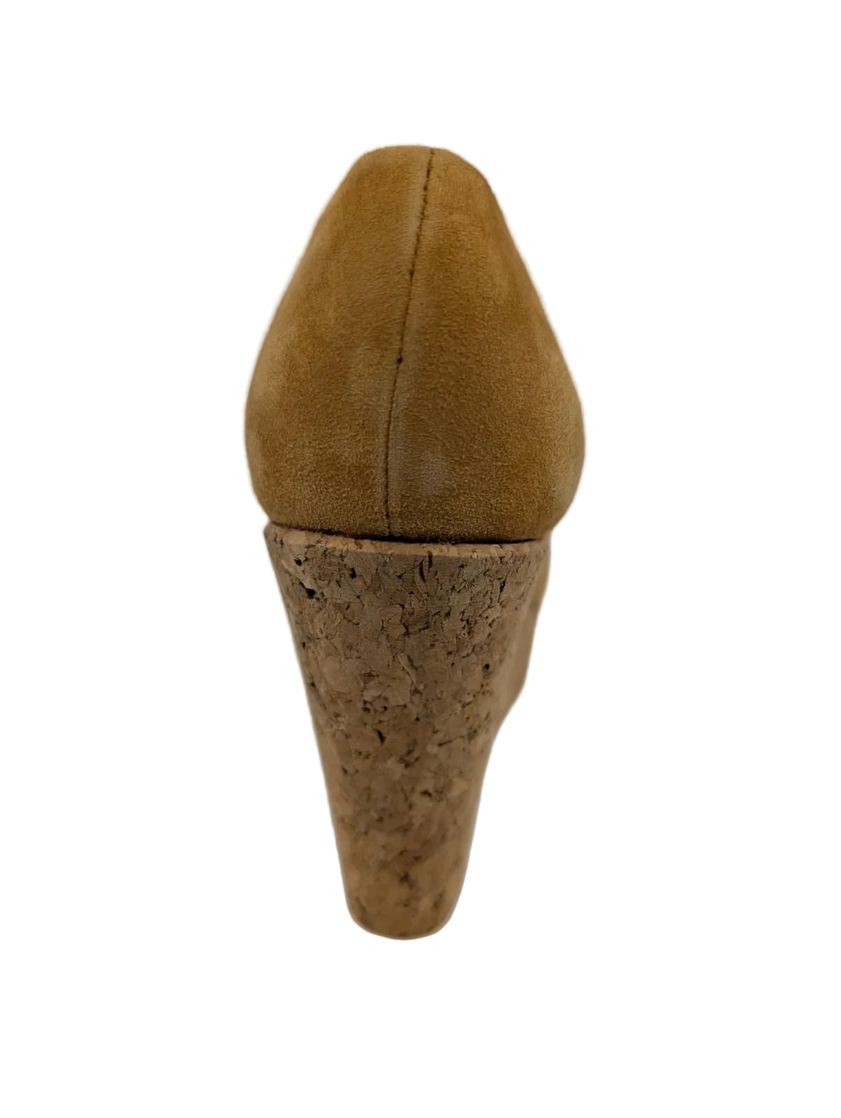 Tapeet Beige Suede Wedge Pumps