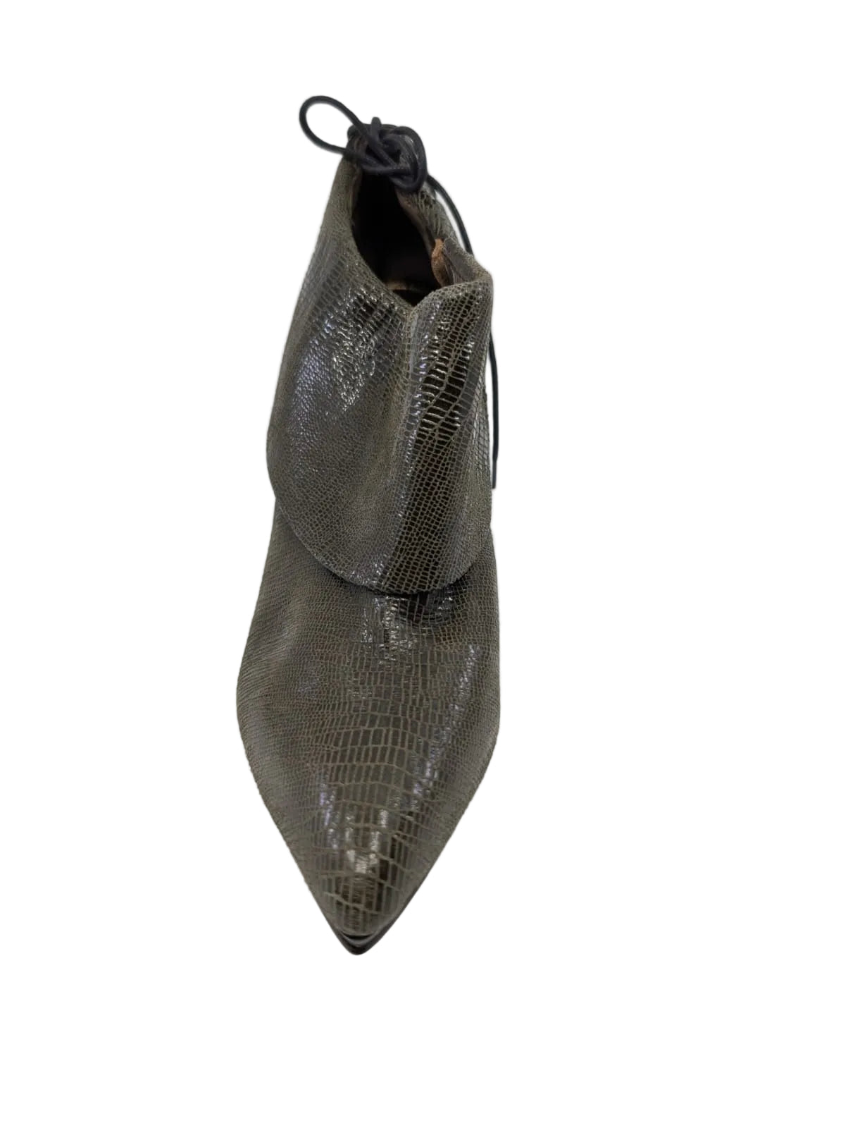 Latitude Femme Gray Leather Ankle Boots