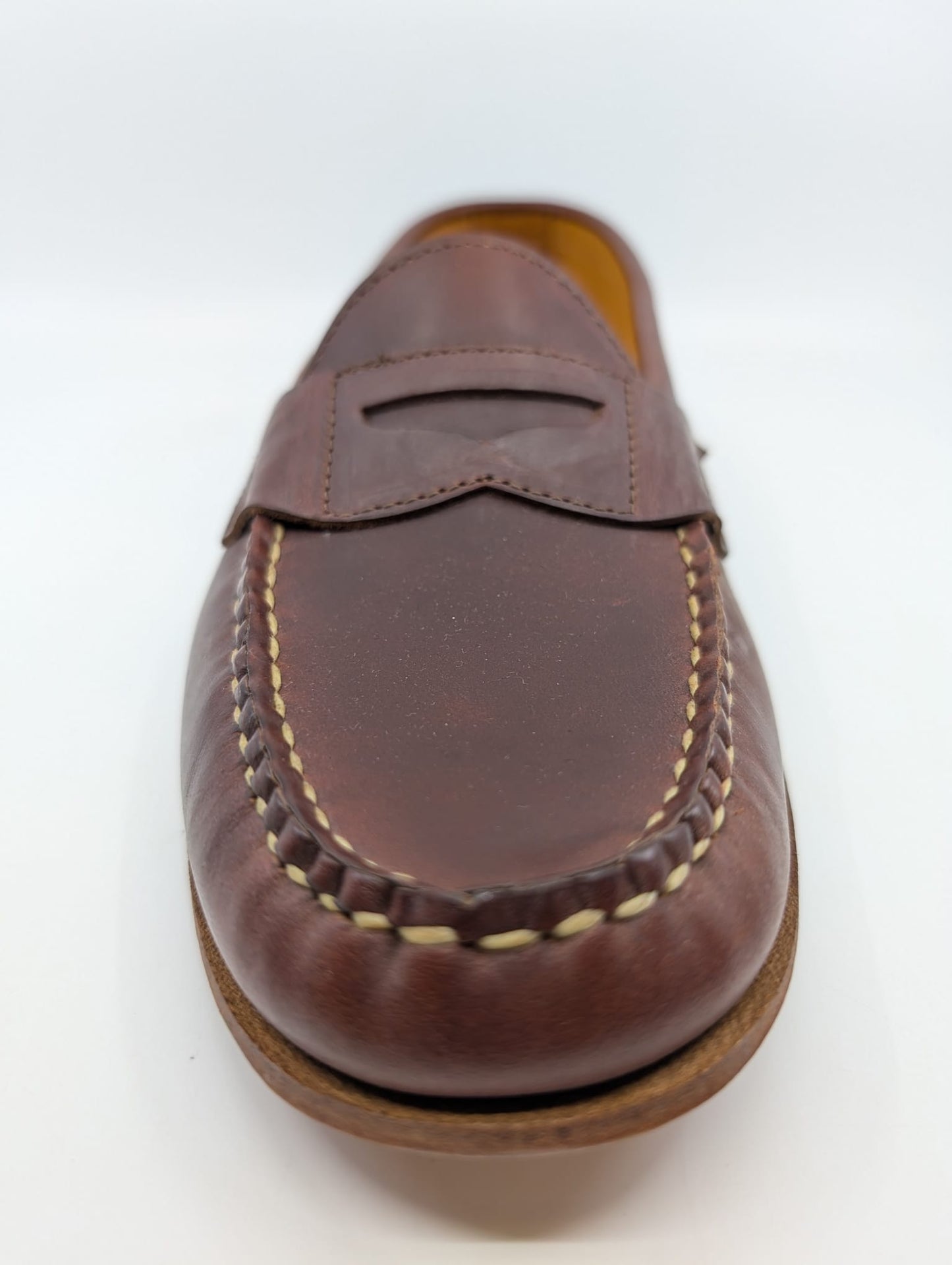 38868 Burgundy Leather Davidson Loafer Men Shoes