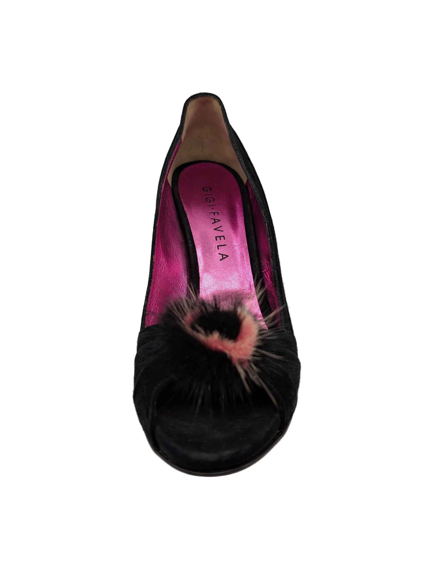 Black Suede Gigi Favela Pumps