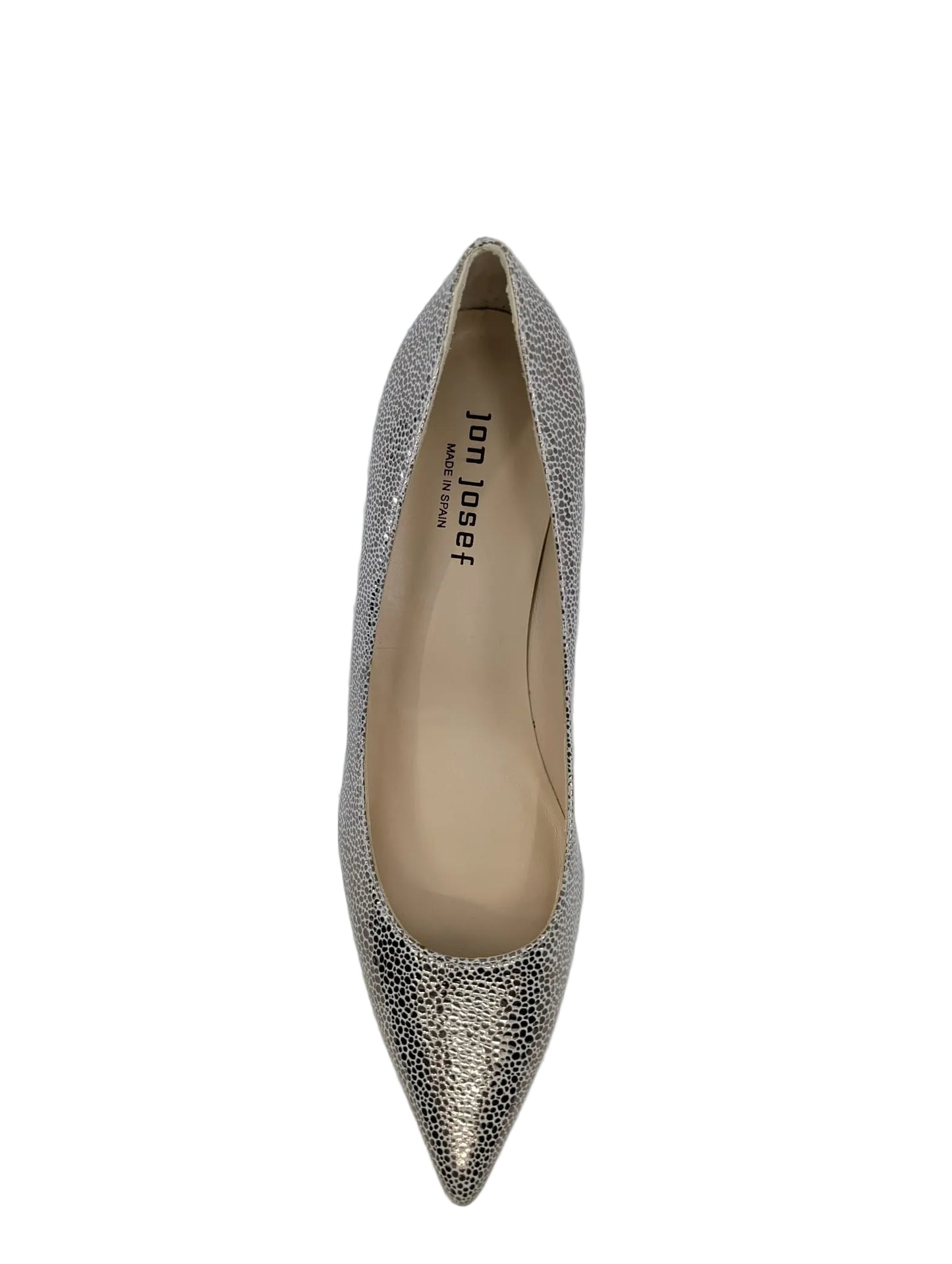 Christy Pewter Leather Jon Josef Pumps
