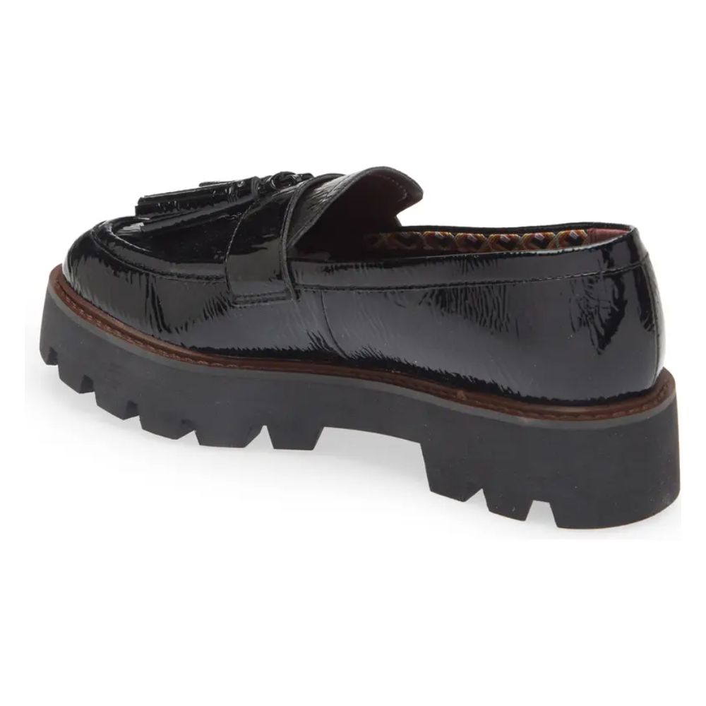 Balinna Black Patent Franco Sarto Loafers