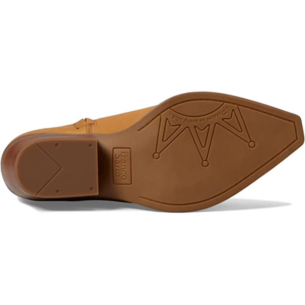 Liandra Camel Leather Franco Sarto Western Boots