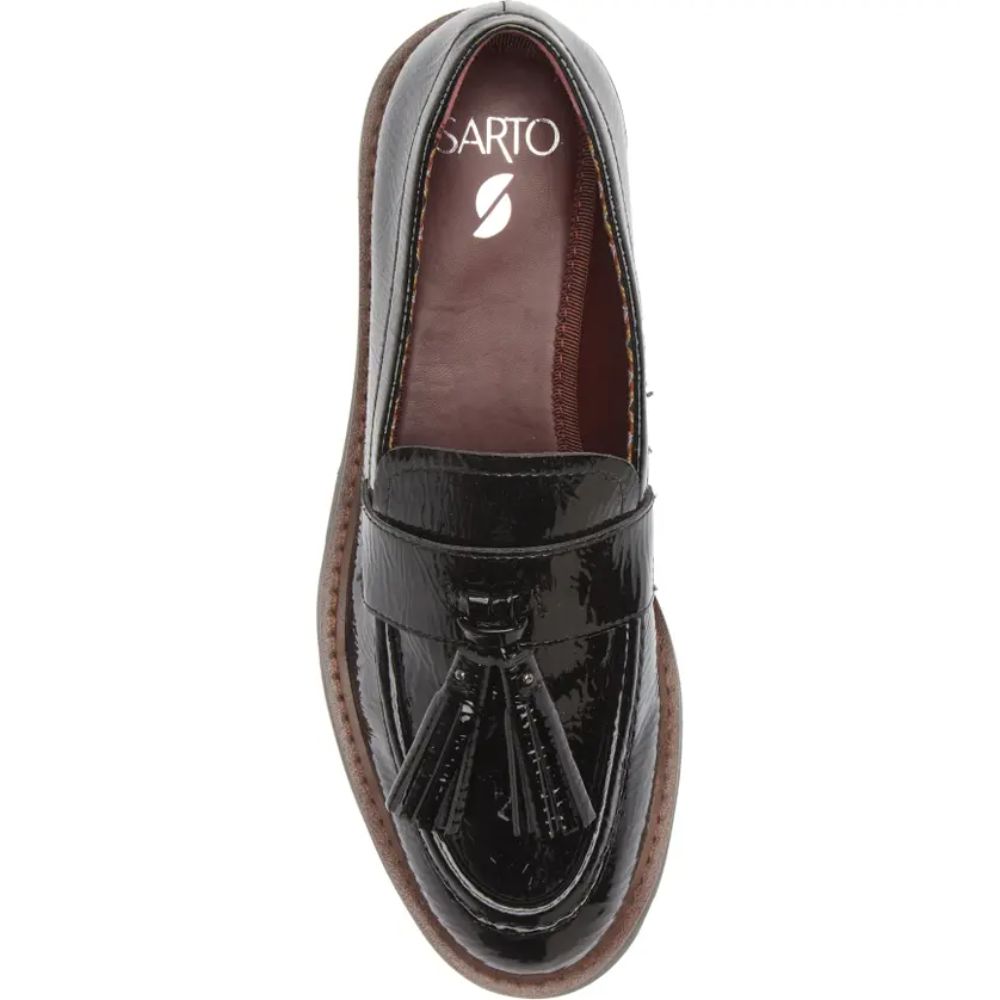 Balinna Black Patent Franco Sarto Loafers