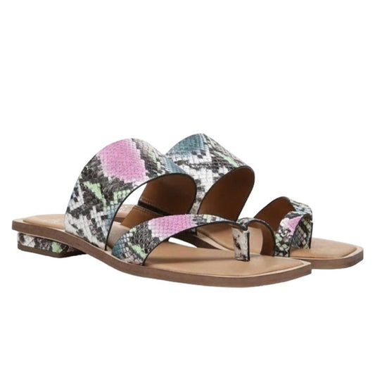 Ediana Orchid Snake Print Franco Sarto Sandals