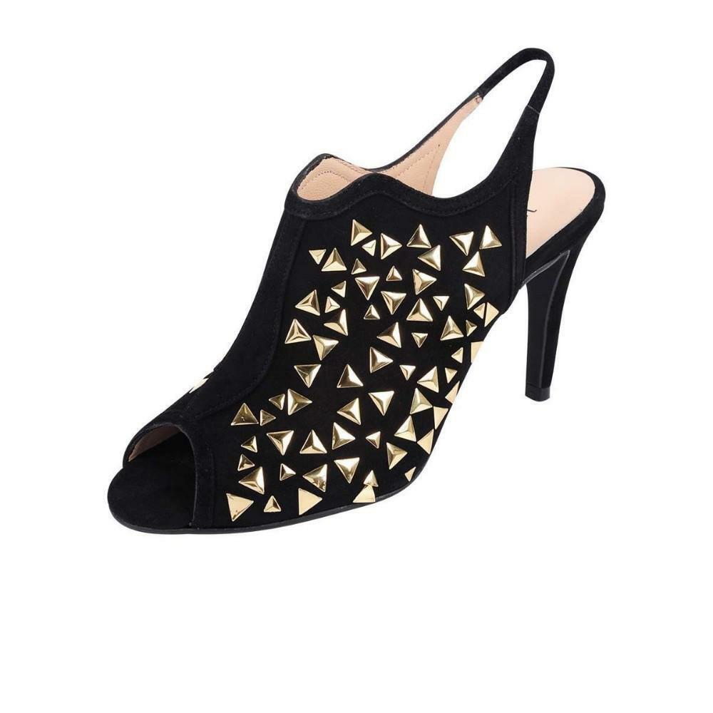 Nectar Black Suede Jon Josef Pumps