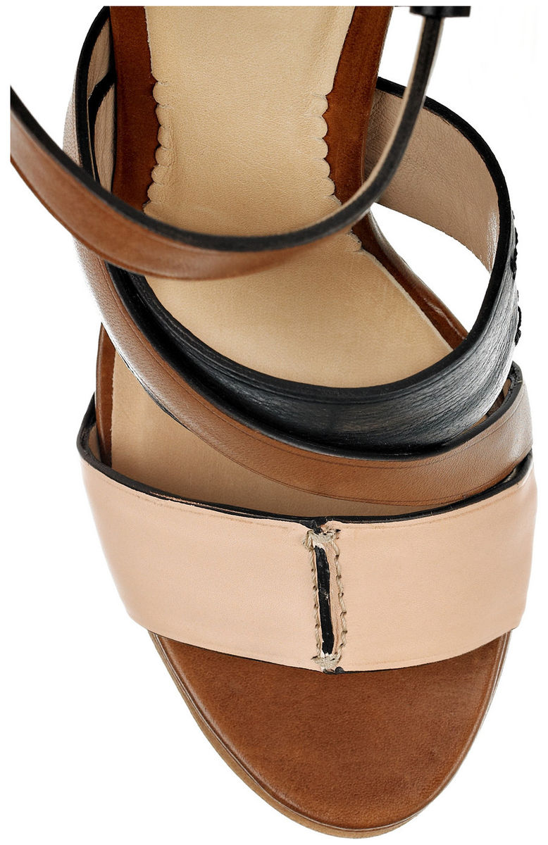 23-126 Brown Natural Leather Reed Krakoff Sandals